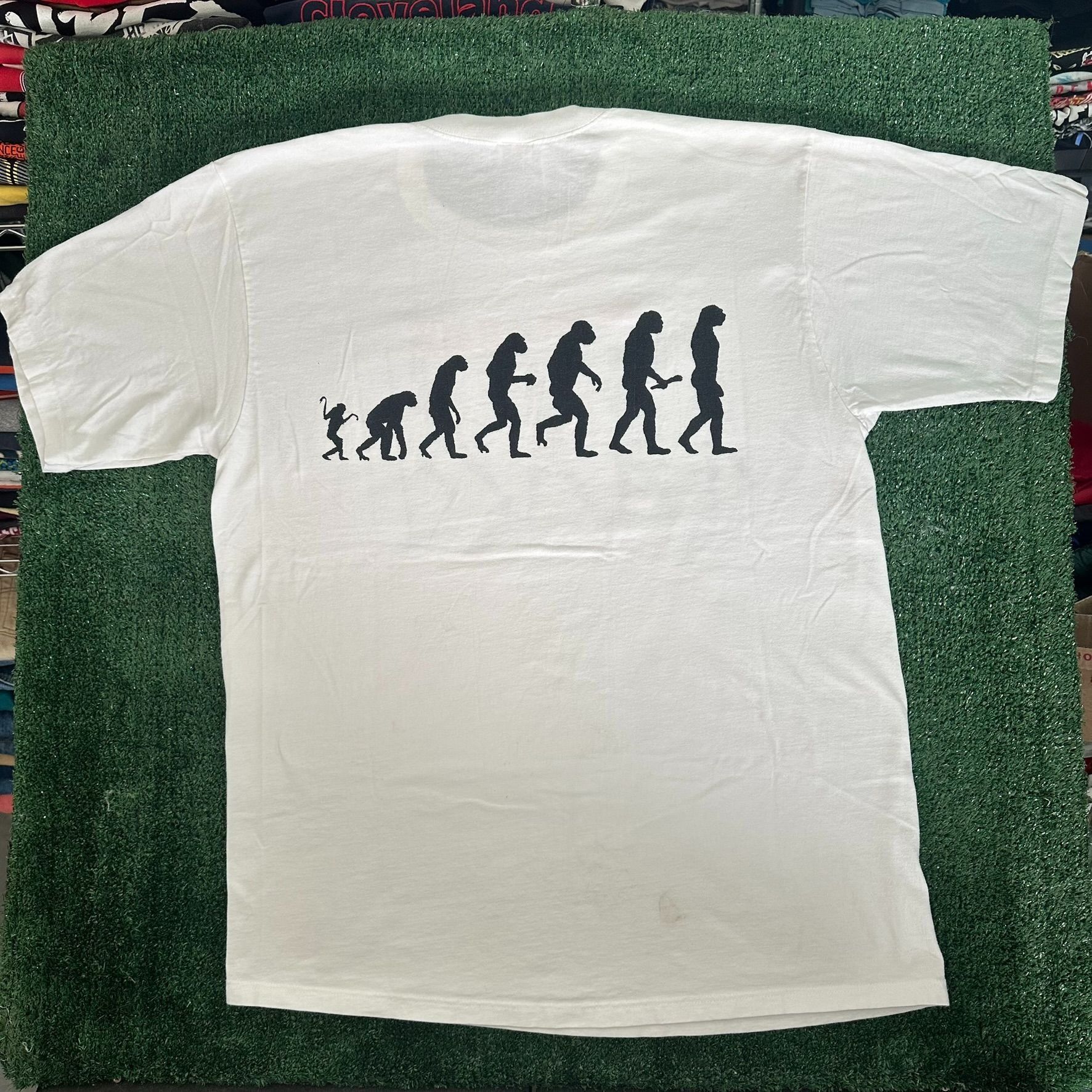 Arts & Science Vintage 90s Human Evolution T-Shirt Single Stitch Science Te Size US XL / EU 56 / 4 - 5 Thumbnail