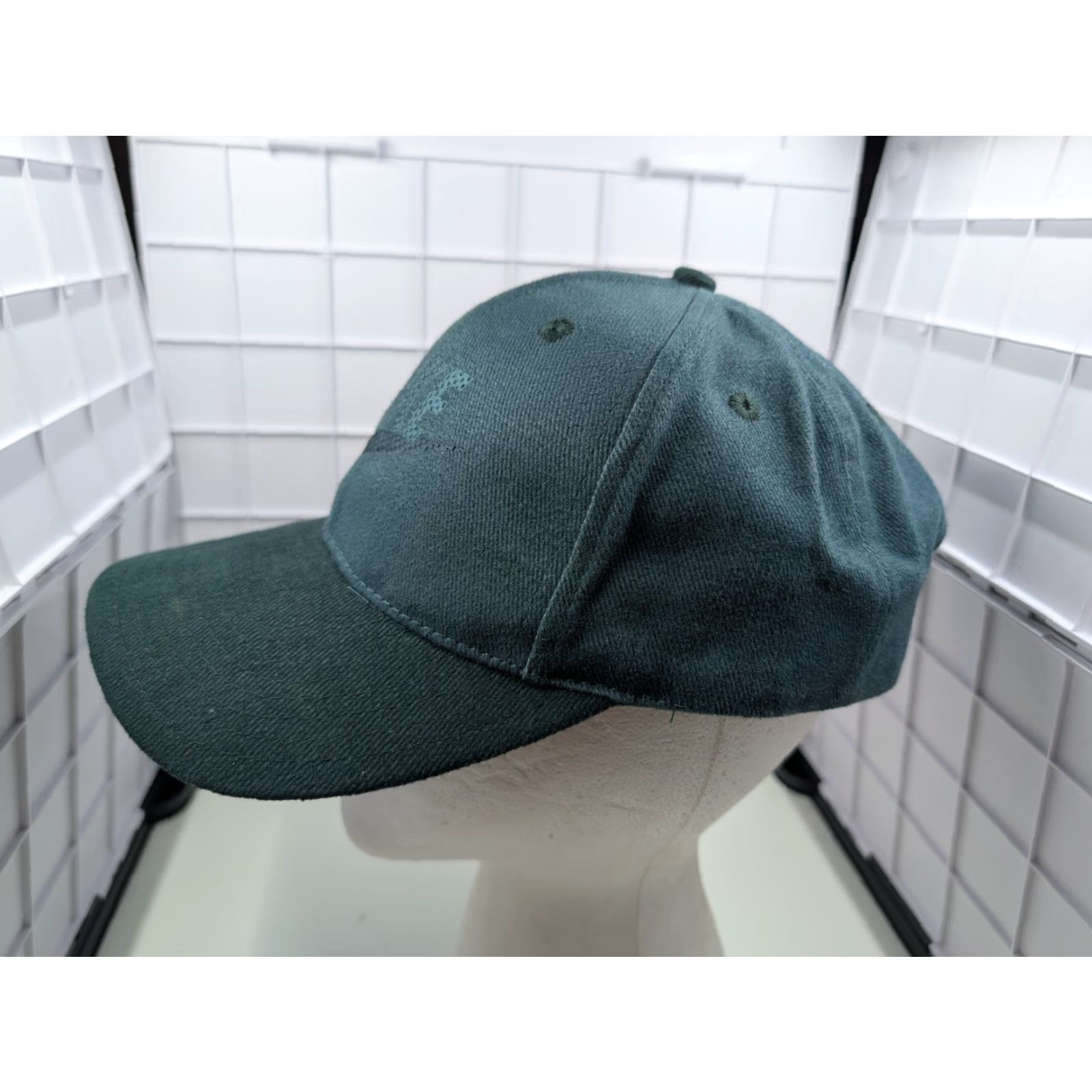 Nike VINTAGE Nike Snapback Baseball Hat Cap Swoosh Spellout Green OSFM Mens 90s Sports Classic Cap Size ONE SIZE - 5 Thumbnail