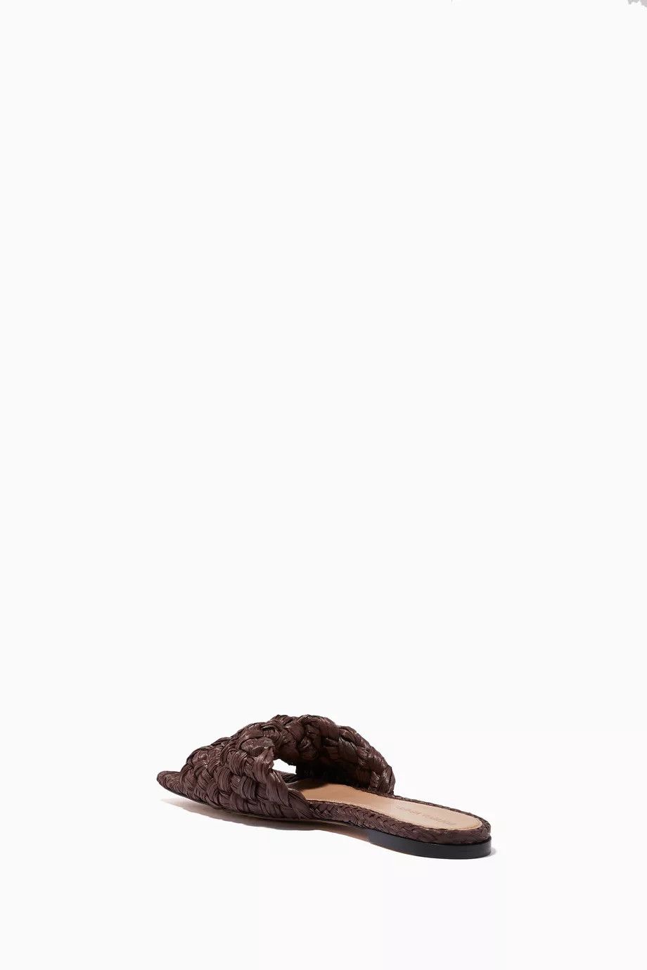 Bottega Veneta o1s1rm0925 Stretch Flat Slip On in Brown Size US 11.5 / IT 41.5 - 3 Thumbnail