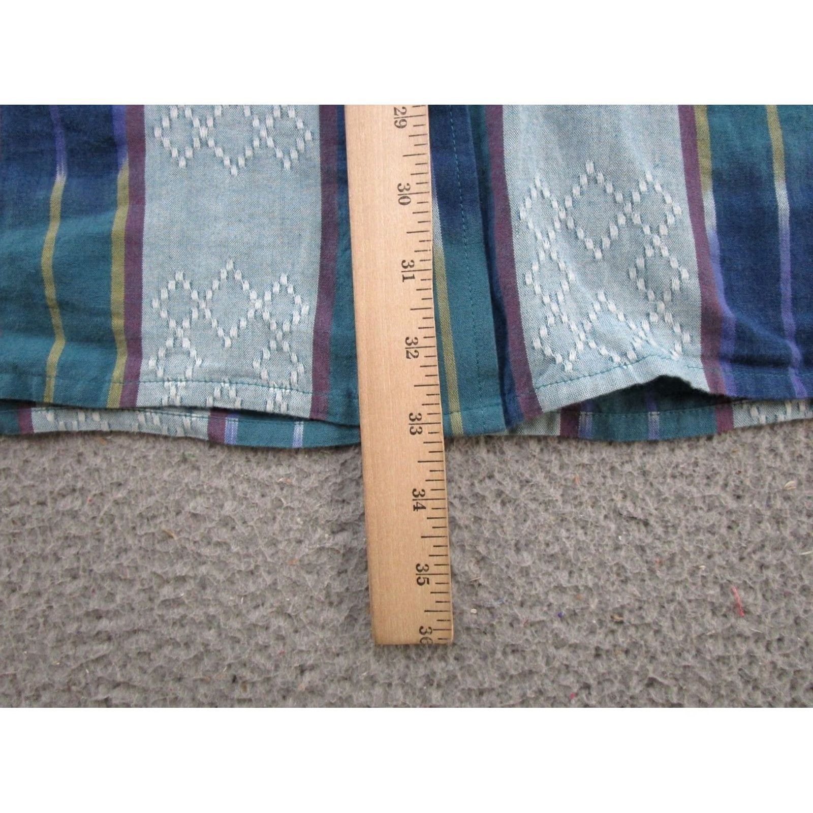 The Territory Ahead Territory Ahead Button-Up Shirt Men L Multicolor Cotton Striped Geometric Aztec Pattern Size US L / EU 52-54 / 3 - 5 Thumbnail