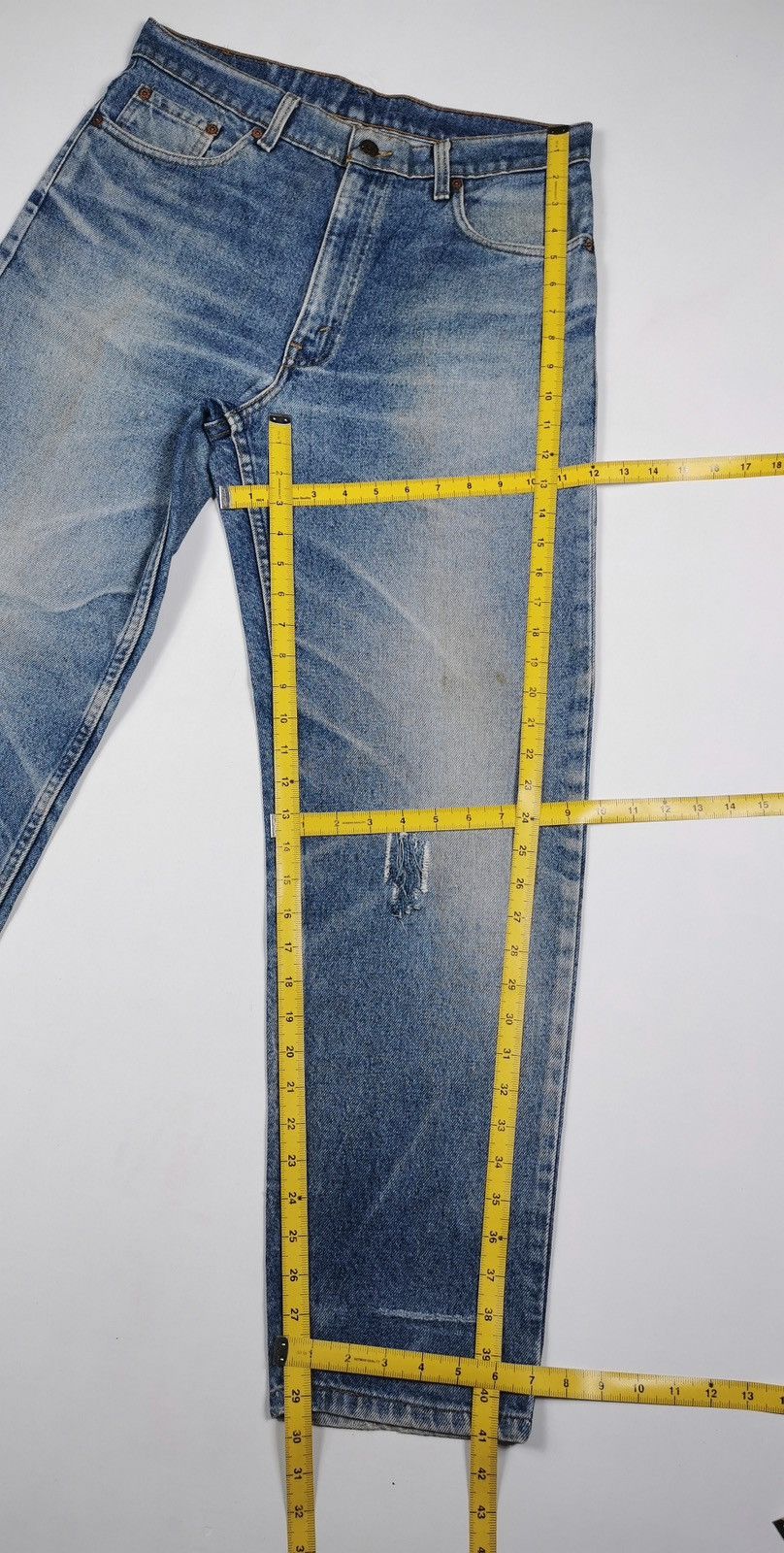Levi's 90s Vintage Levis 610 Loose Tapered Denim Jeans Size US 32 / EU 48 - 11 Thumbnail