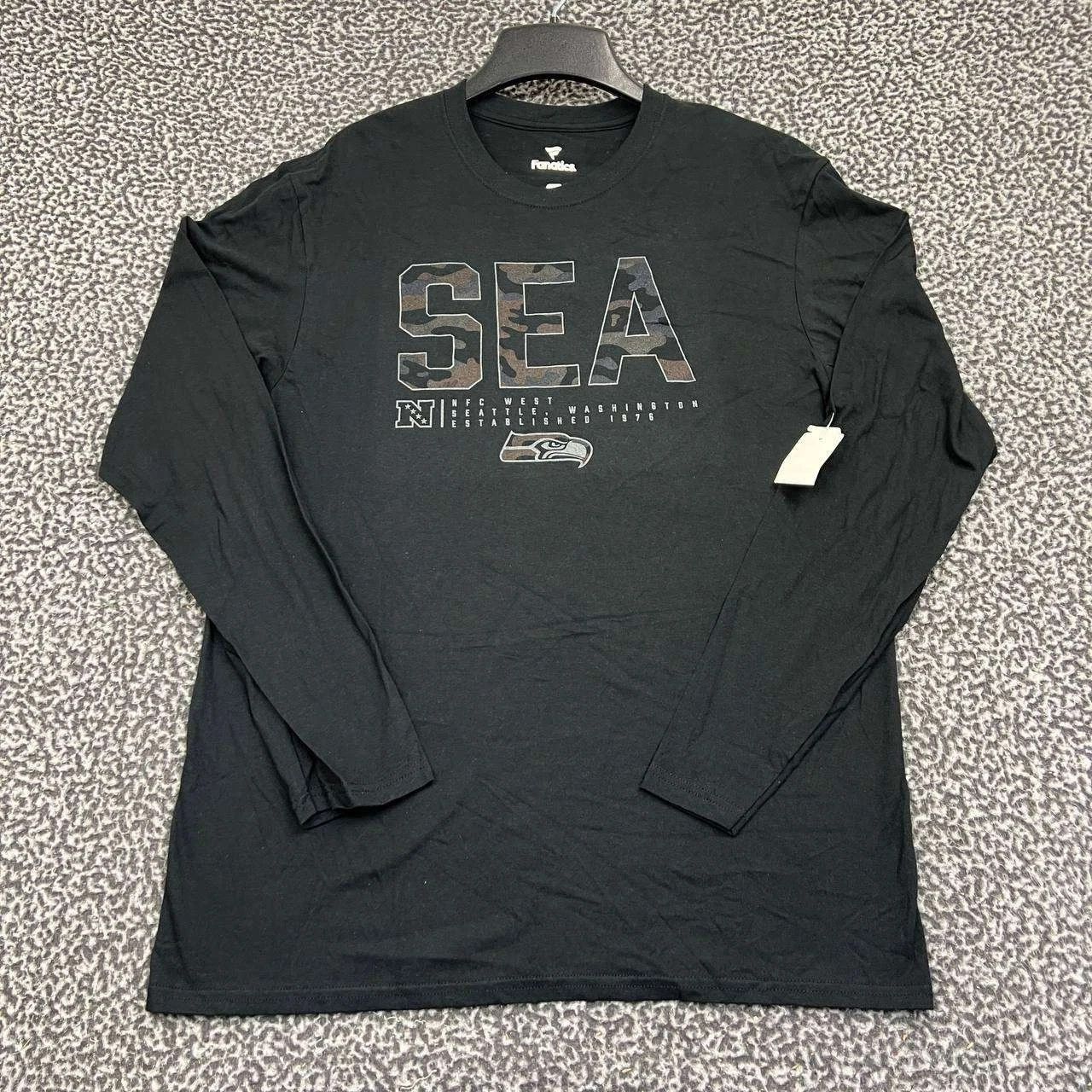 Other Seattle Seahawks Shirt Men Fanatics Long Sleeve Crew Neck L Size US L / EU 52-54 / 3 - 1 Thumbnail