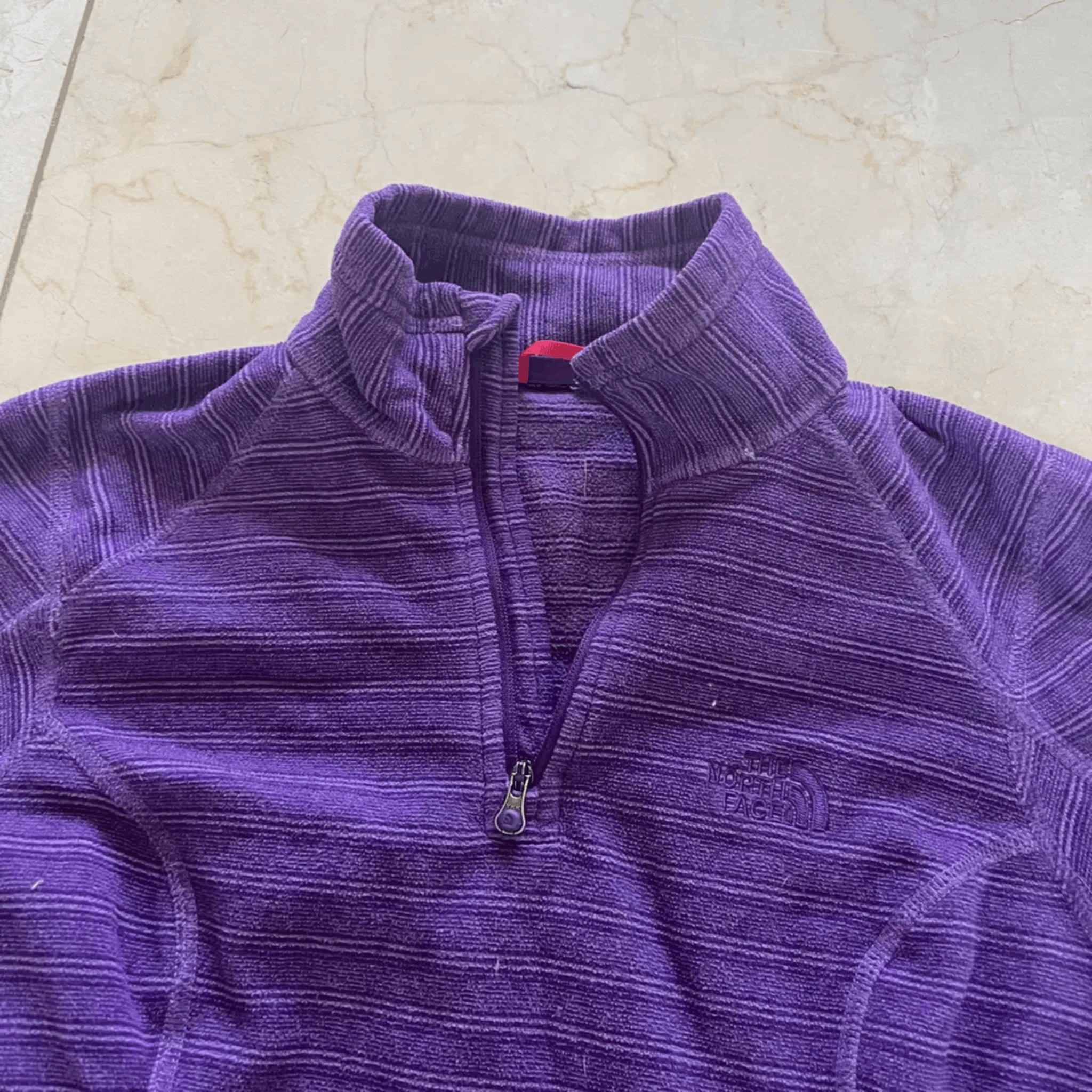 The North Face The North Face Purple Fleece Zip-Up Pullover - Polartec Size S / US 4 / IT 40 - 1 Thumbnail