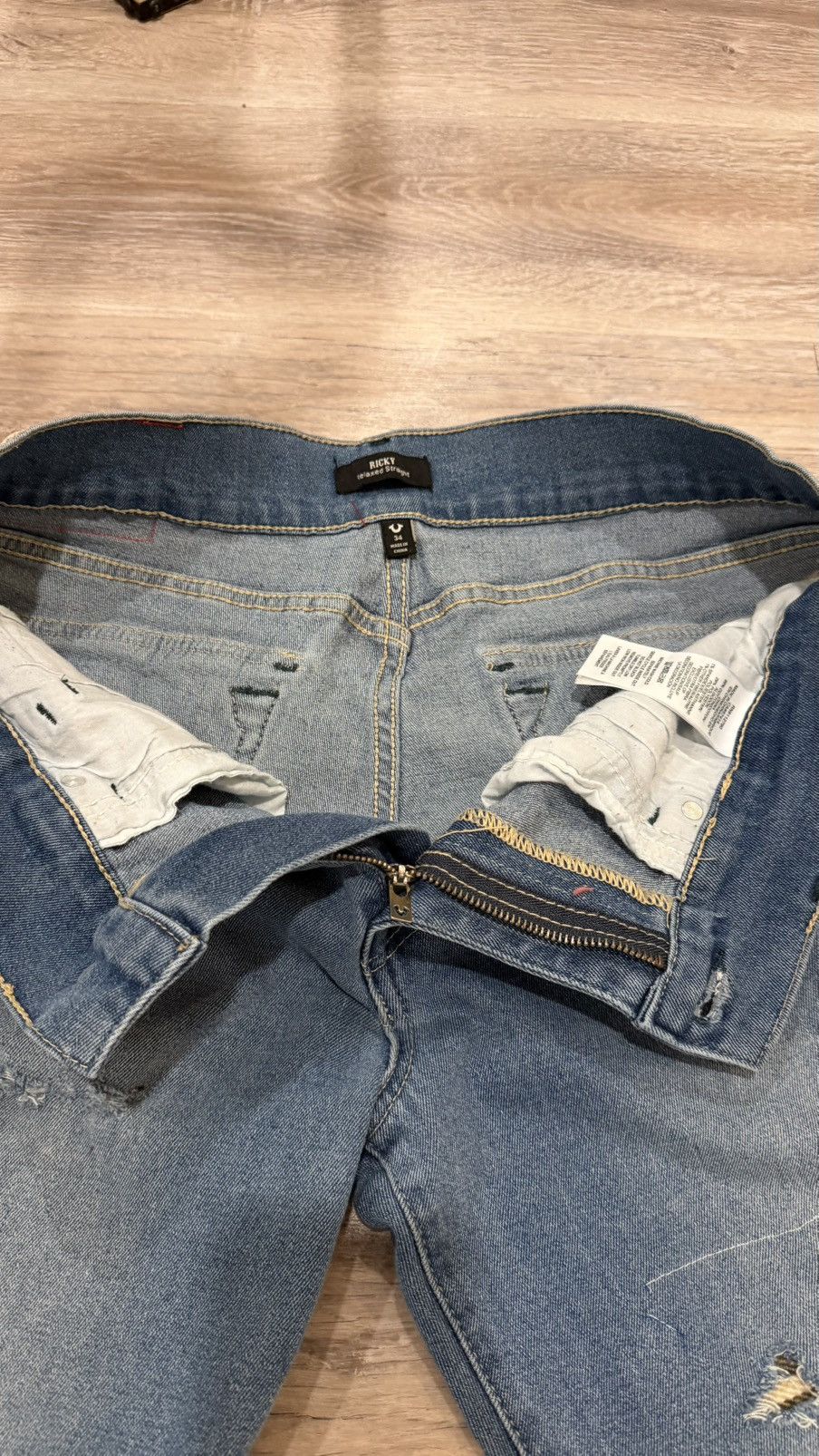 True Religion Custom Burberry Scarf Straight True Religion Jeans Size US 34 / EU 50 - 7 Thumbnail