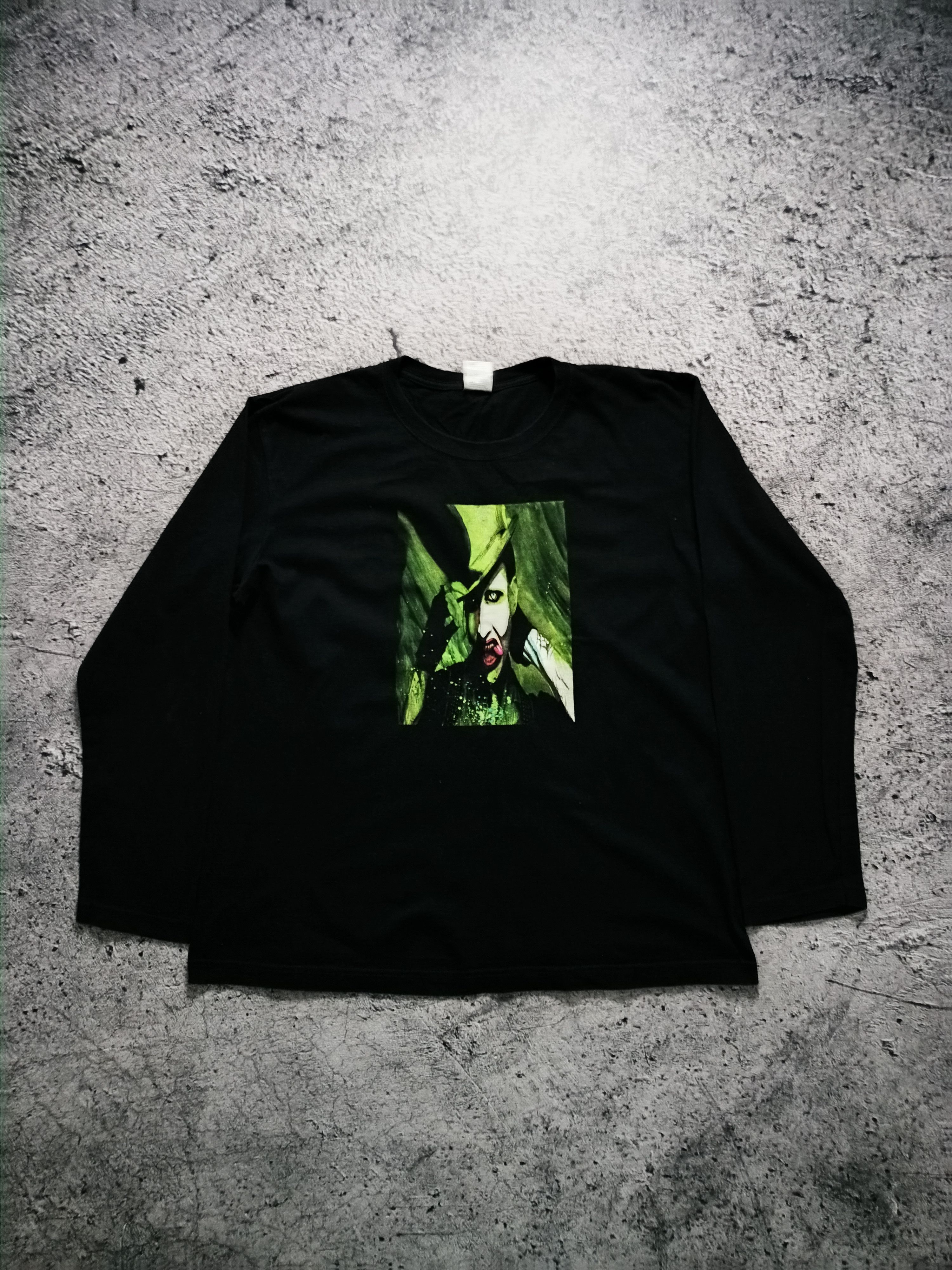Band Tees × Marilyn Manson Marilyn Manson Longsleeve Size US L / EU 52-54 / 3 - 1 Thumbnail