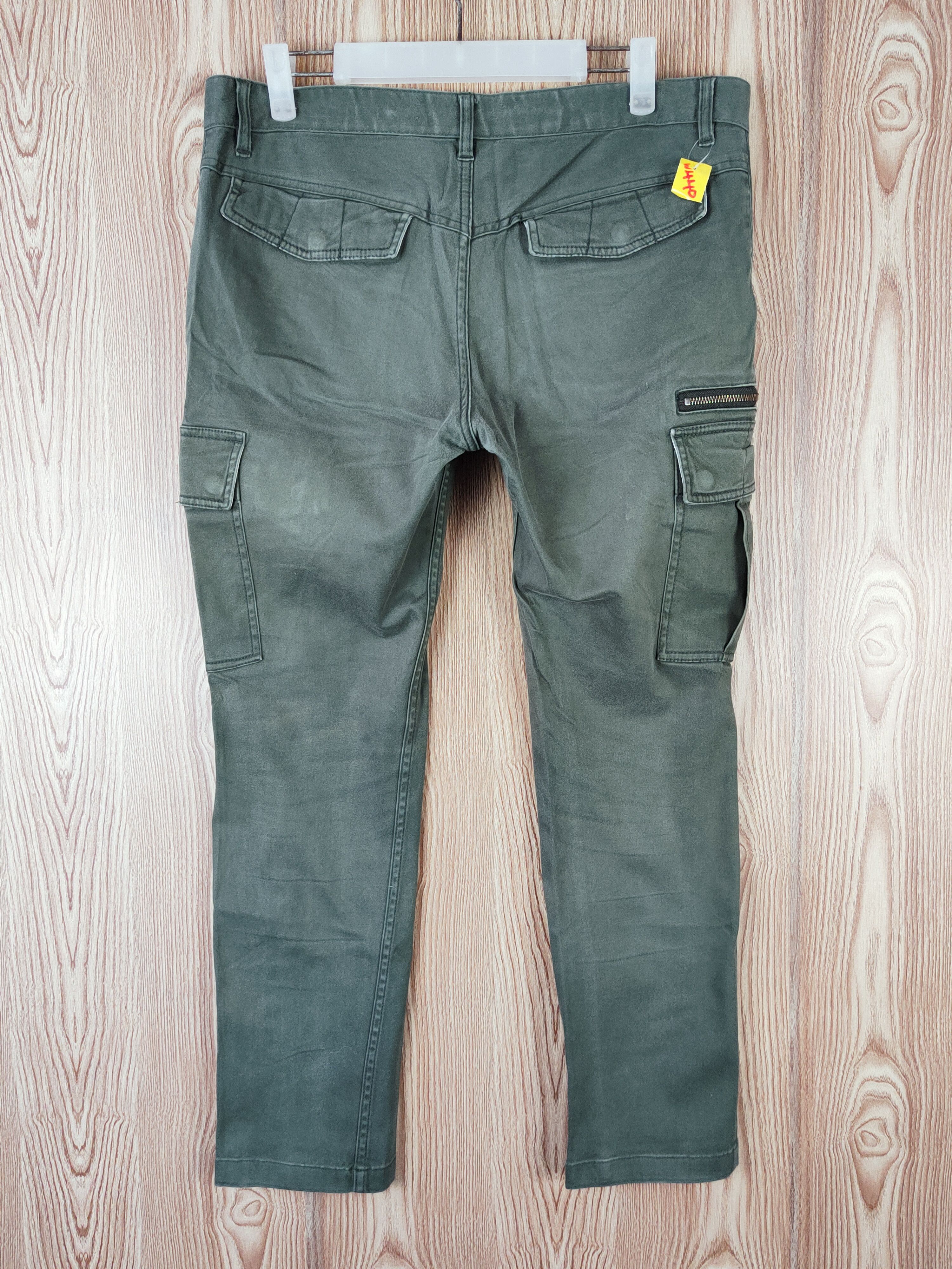 Japanese Brand TK Mixpice Green Multipocket Tactical Cargo Pants #W440 Size US 31 - 7 Thumbnail