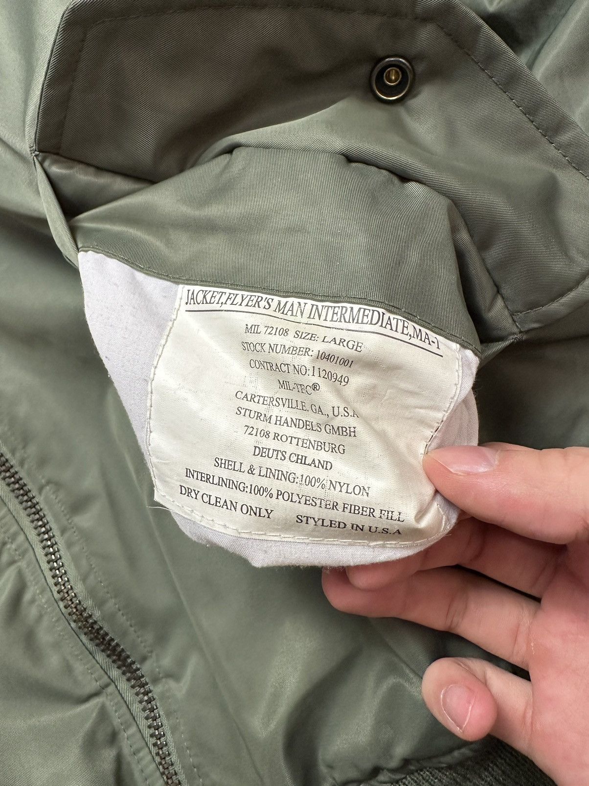 Japanese Brand Mil-Tec Vintage Bomber Avant Garde Ifsixwasnine Y2K Jacket Size US L / EU 52-54 / 3 - 4 Thumbnail