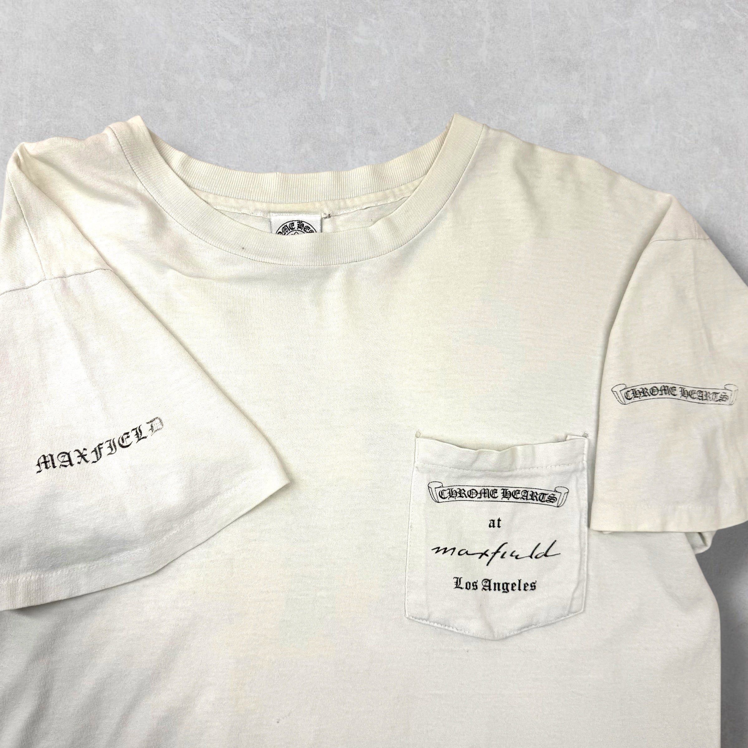 Chrome Hearts Vintage Chrome Hearts Maxfield Tee L (Cropped) Size US L / EU 52-54 / 3 - 1 Thumbnail