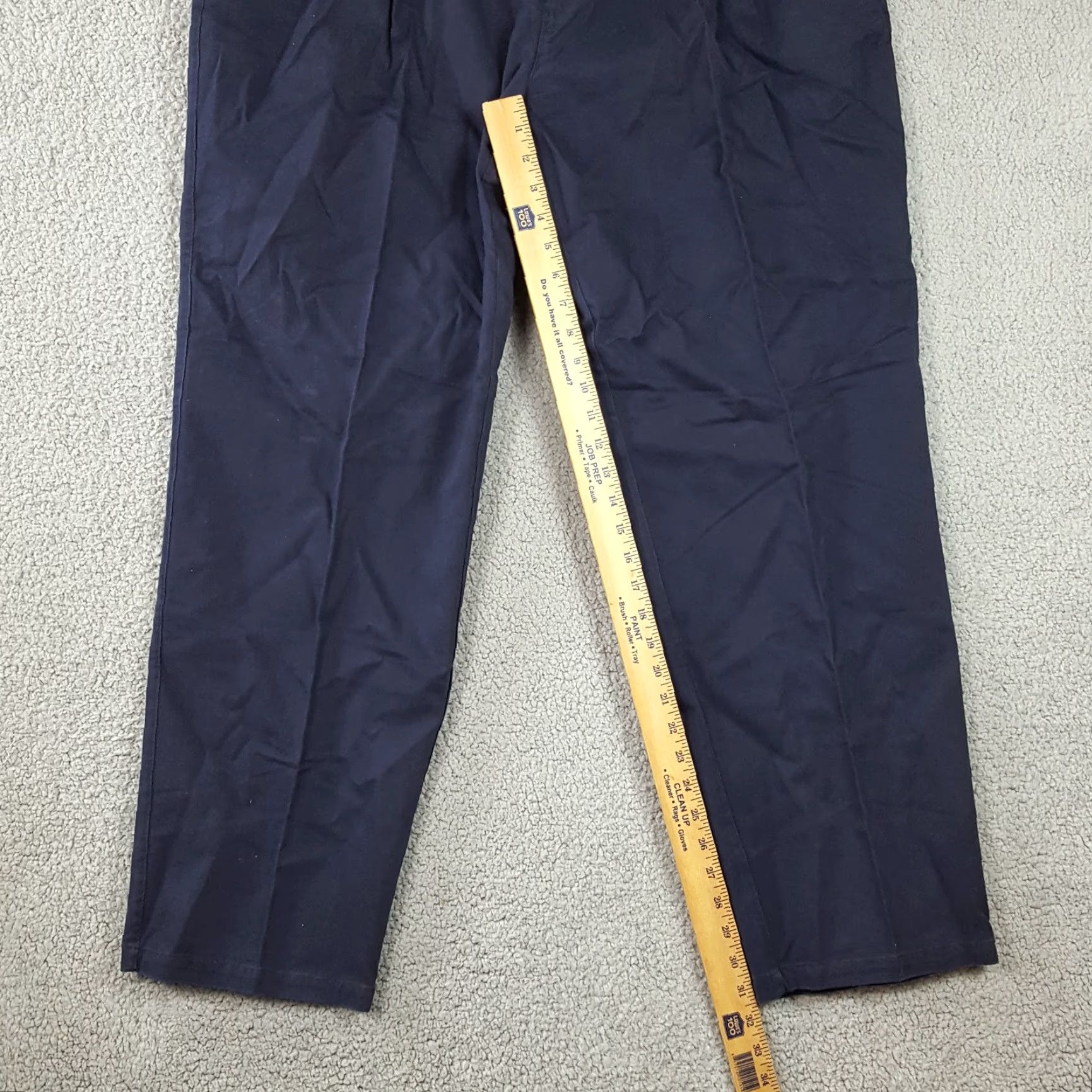 Vintage VINTAGE Tabasco Men's Dress Pants Navy Blue 40x32 Tapered Leg Golf Y2K Retro Casual Size US 40 / EU 56 - 4 Thumbnail