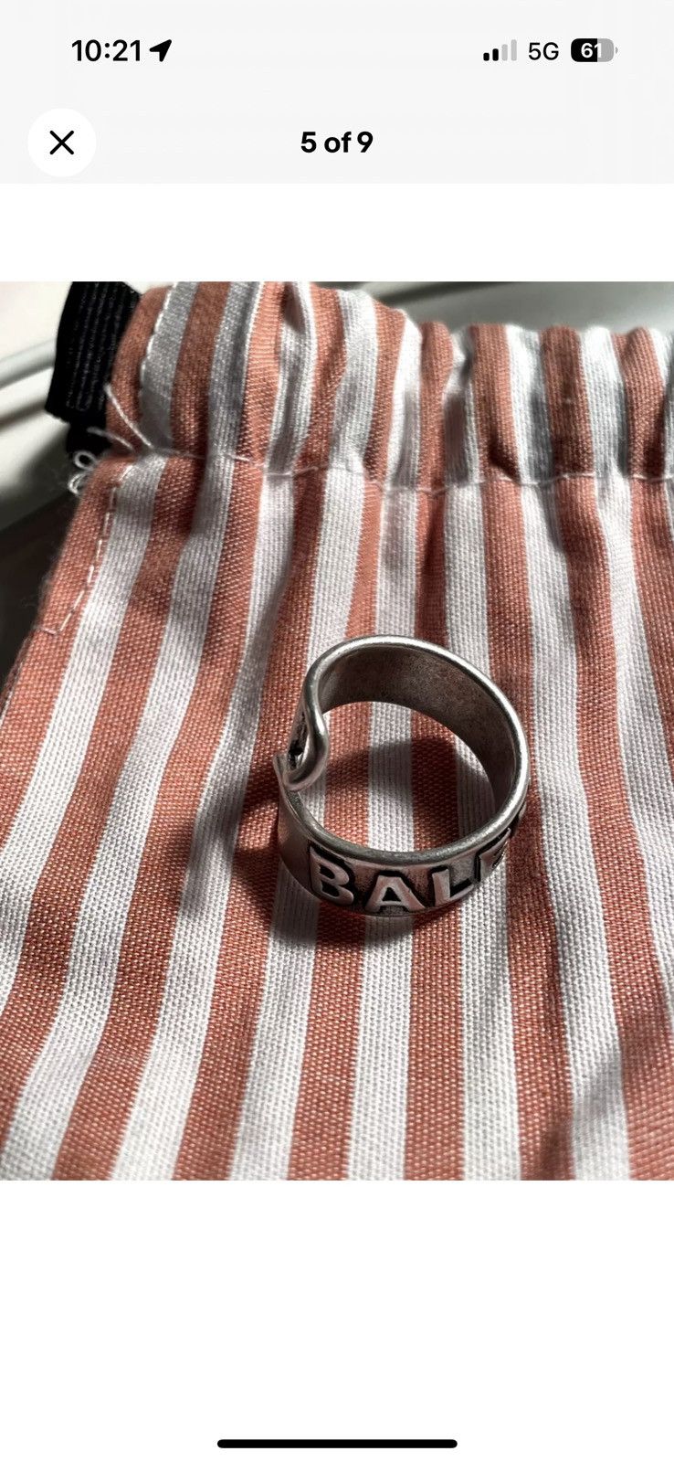 Balenciaga Balenciaga Ring Size 52 Size ONE SIZE - 5 Thumbnail