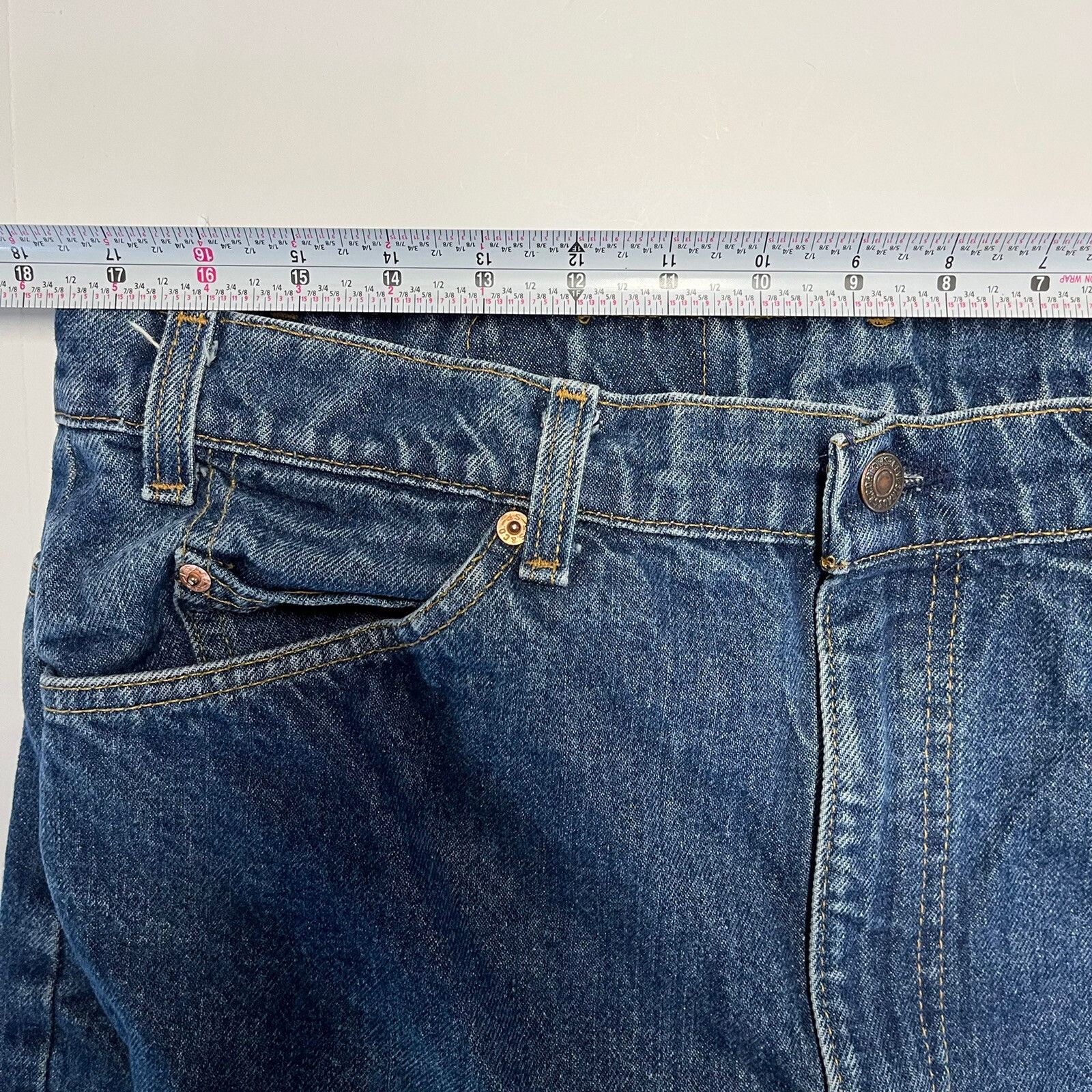 Levi's Vintage 80s Levis 517 Orange Tab Dark Wash Jeans Mens 38x31 Size US 38 / EU 54 - 3 Thumbnail