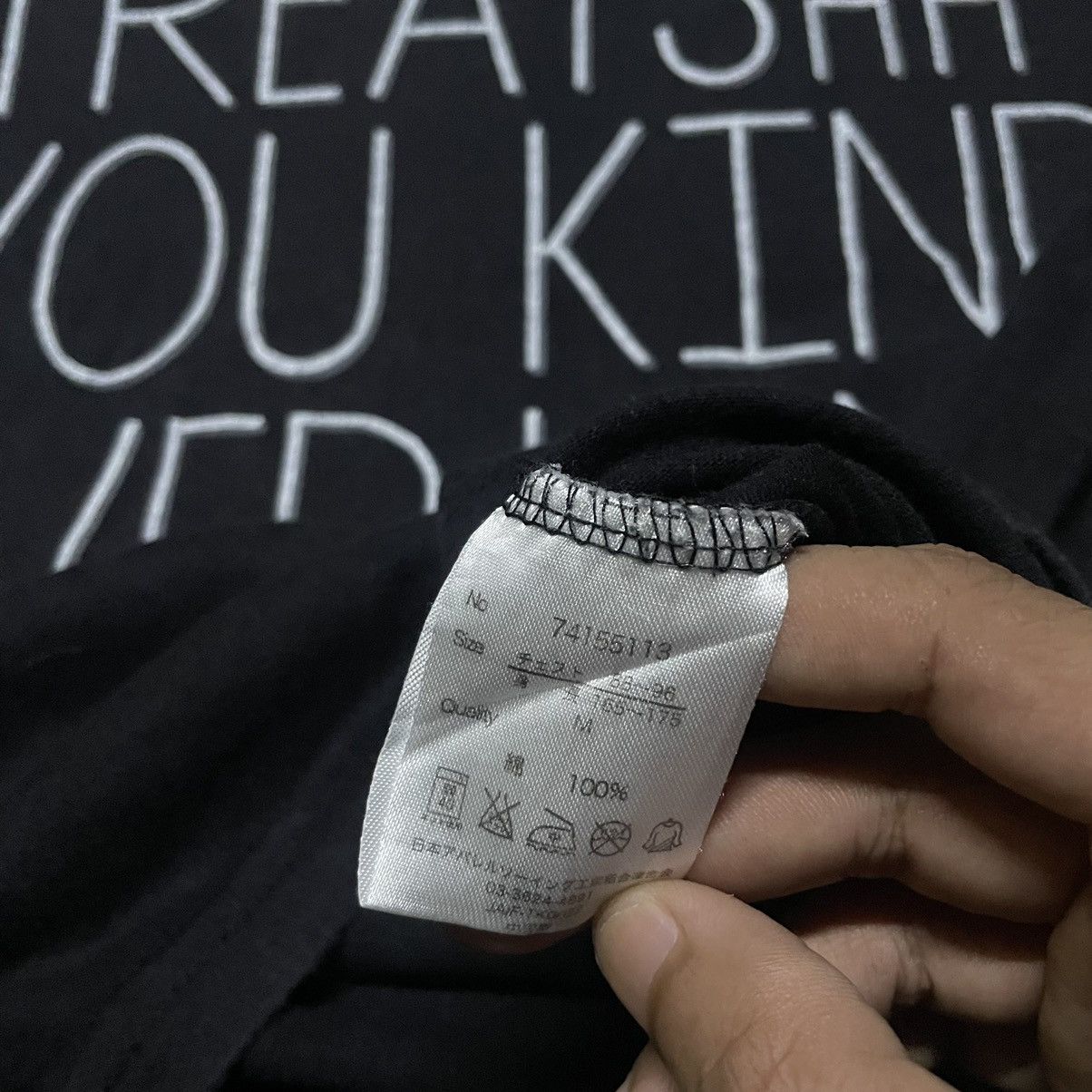 Vintage 💥Balmy&Awaking Find Pleasure Wording Longsleve Tees Size US M / EU 48-50 / 2 - 7 Thumbnail