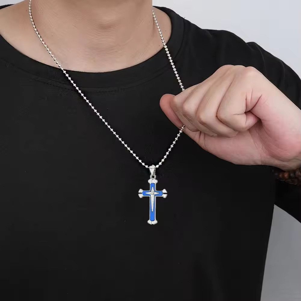 Other Vintage Crosses Pendant Necklace With Bead Chain Jewelry Size ONE SIZE - 5 Thumbnail