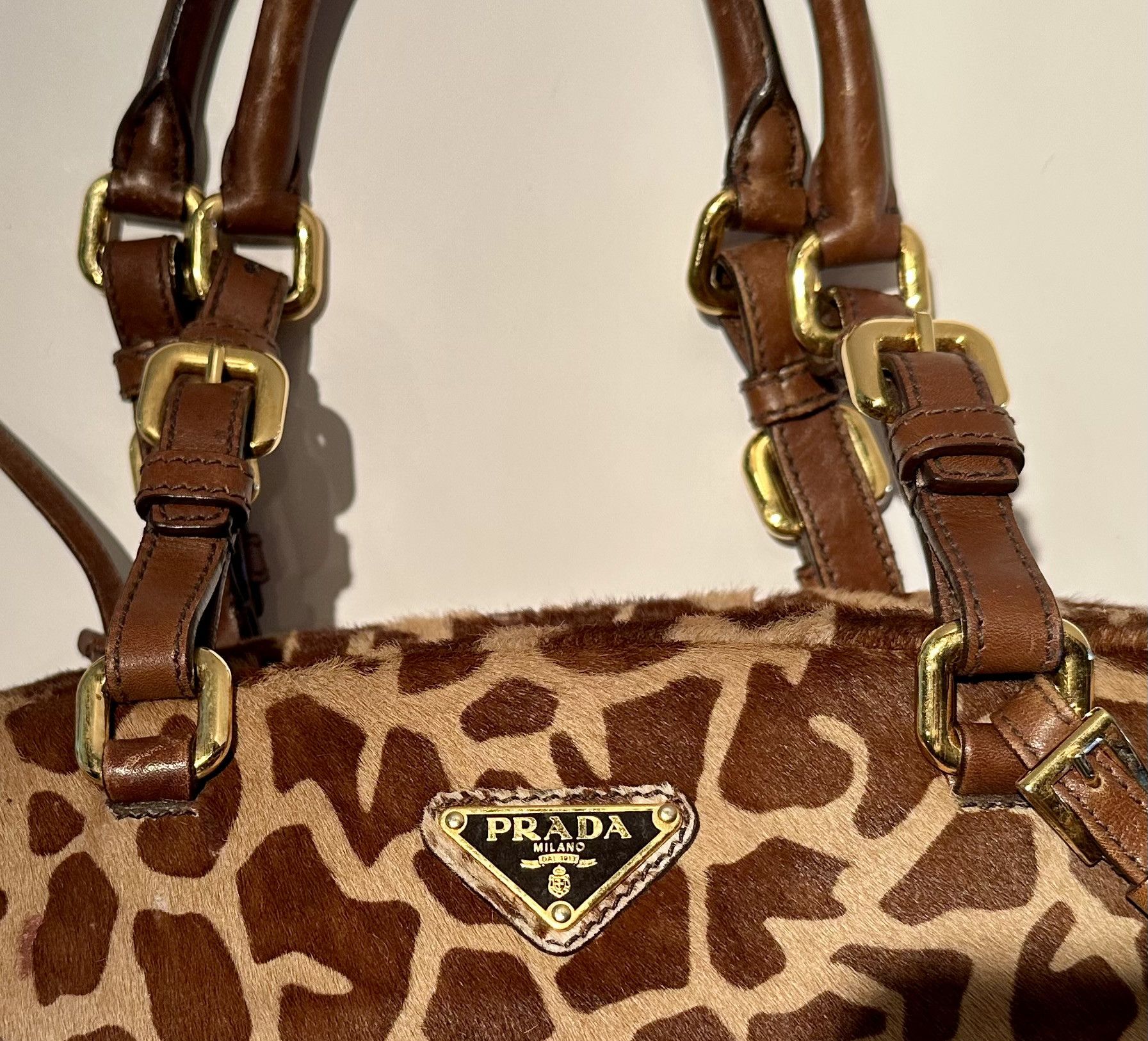 Prada Prada Calf Fur Shoulder Bag Size ONE SIZE - 4 Thumbnail