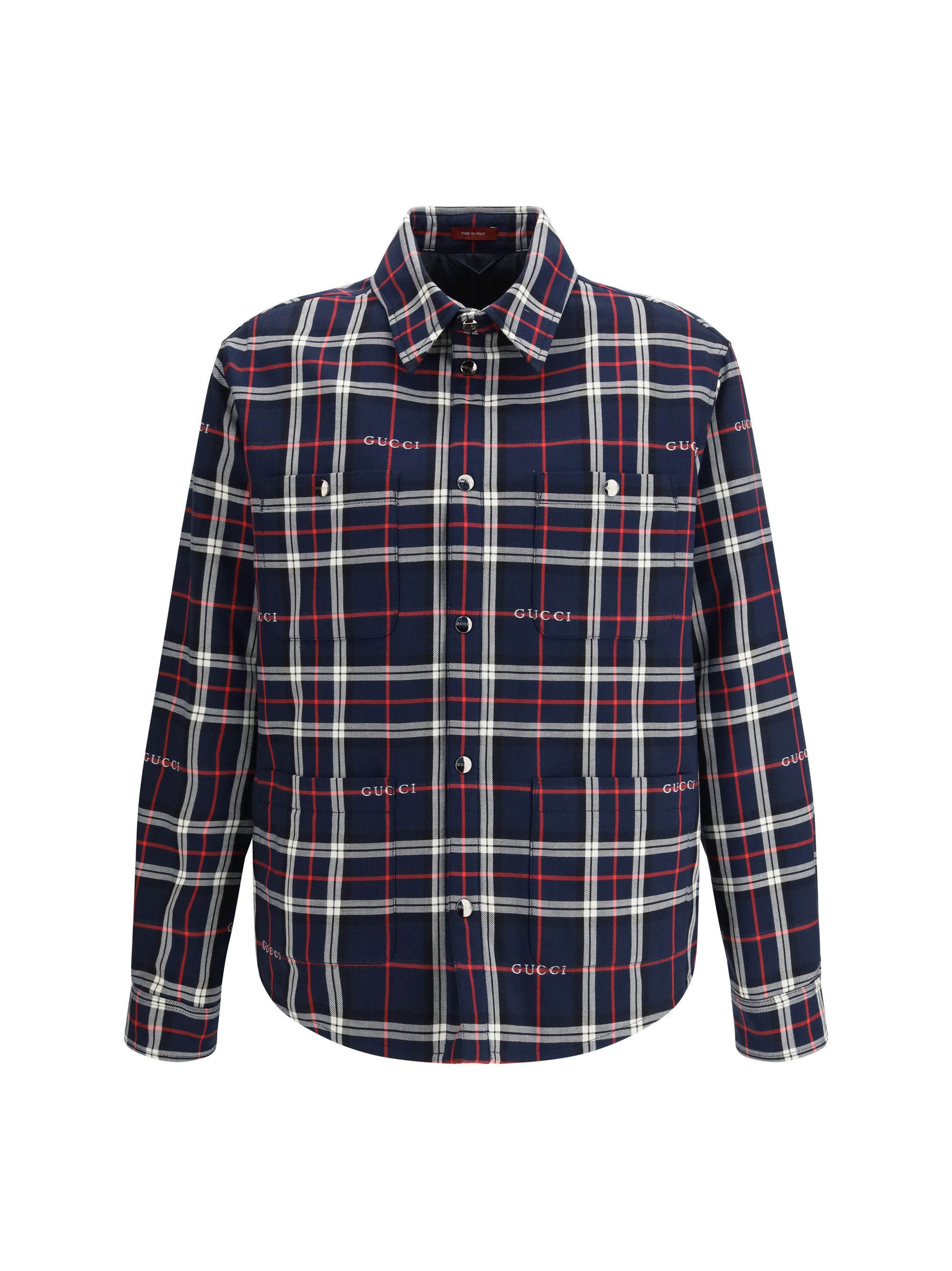 Gucci Padded tartan cotton jacquard Shirt Size US M / EU 48-50 / 2 - 1 Thumbnail