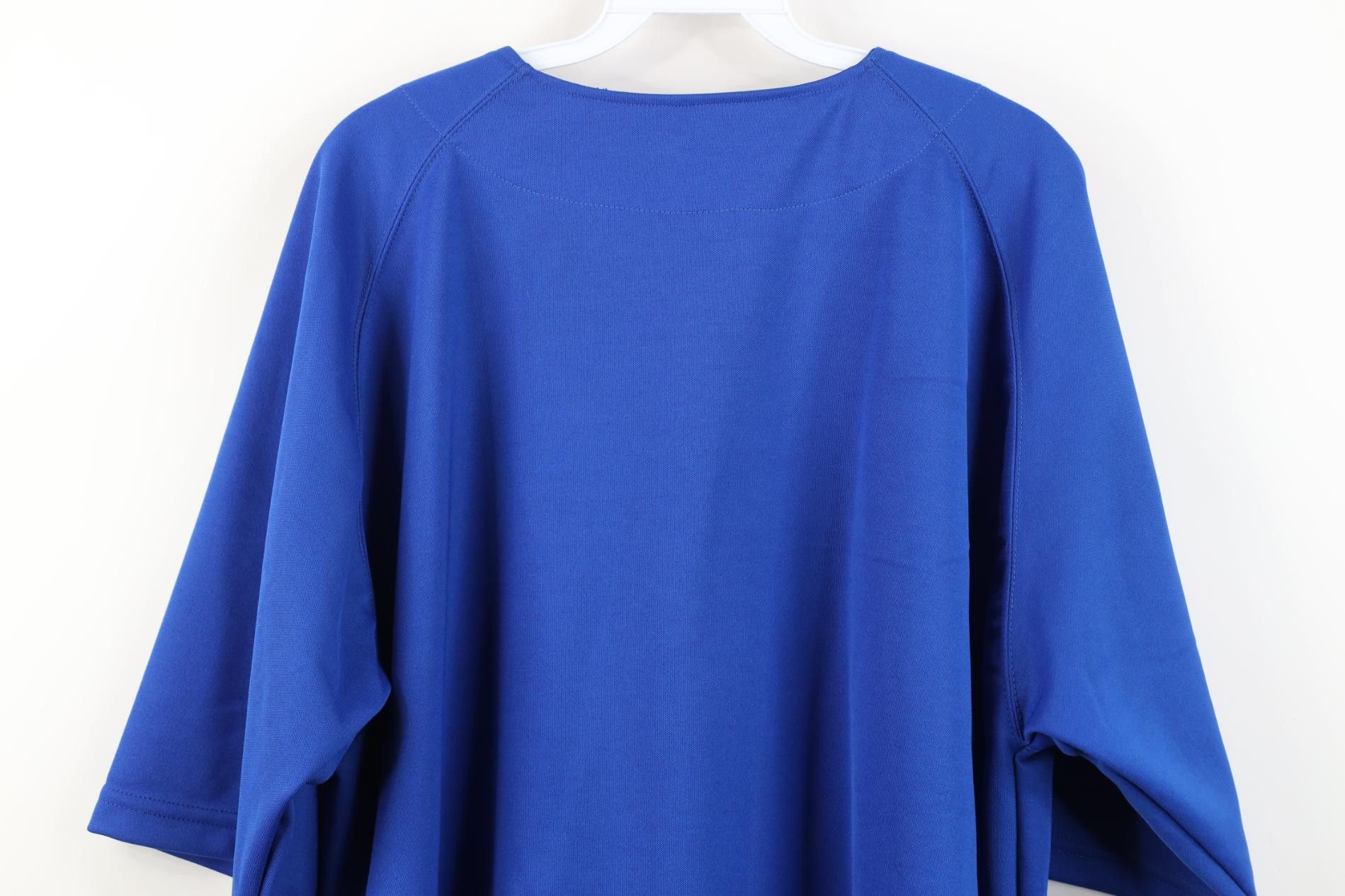 Vintage Vintage 90s Y2K Streetwear Knit Baseball Jersey Royal Blue Size US XL / EU 56 / 4 - 12 Thumbnail