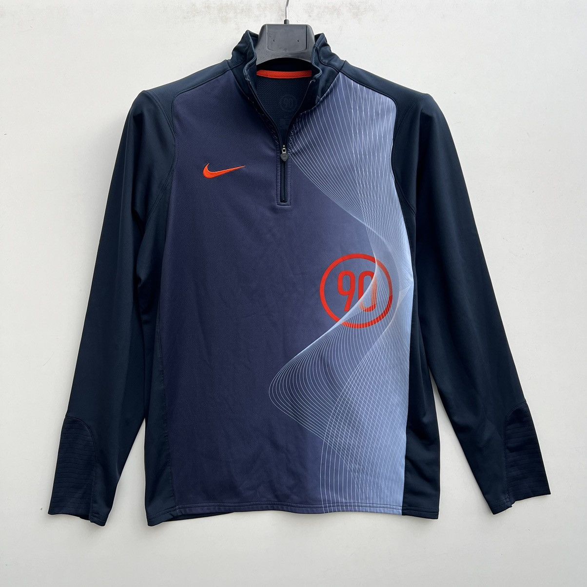 Nike × Vintage Nike total 90 1/4 zip hoodie vintage Size US M / EU 48-50 / 2 - 1 Thumbnail