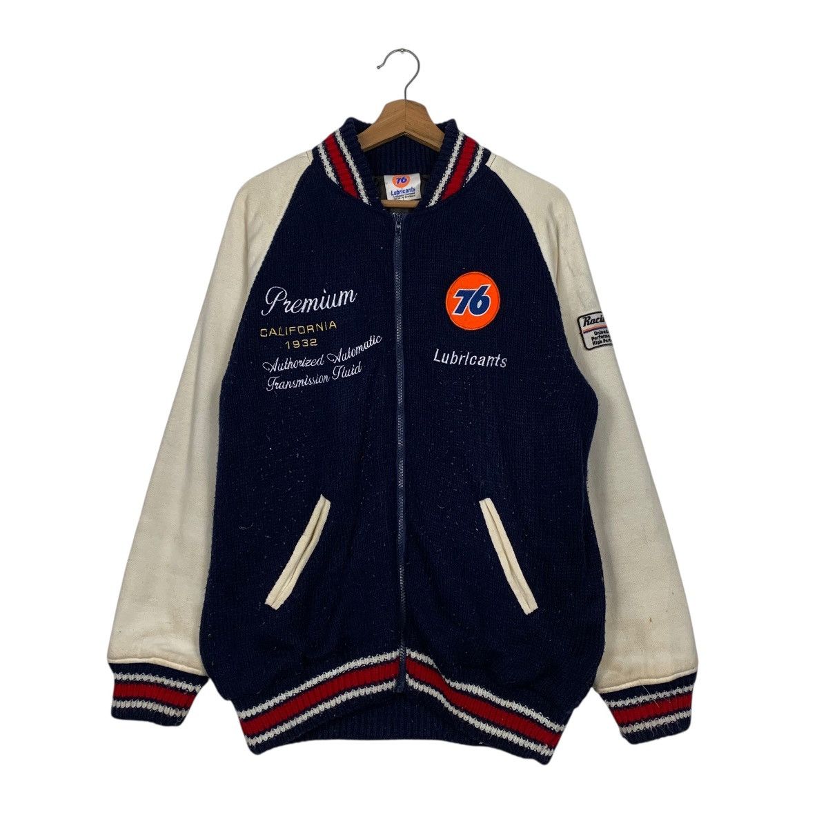 Japanese Brand Union Lubricant 76 Varsity Jacket Size US M / EU 48-50 / 2 - 1 Thumbnail