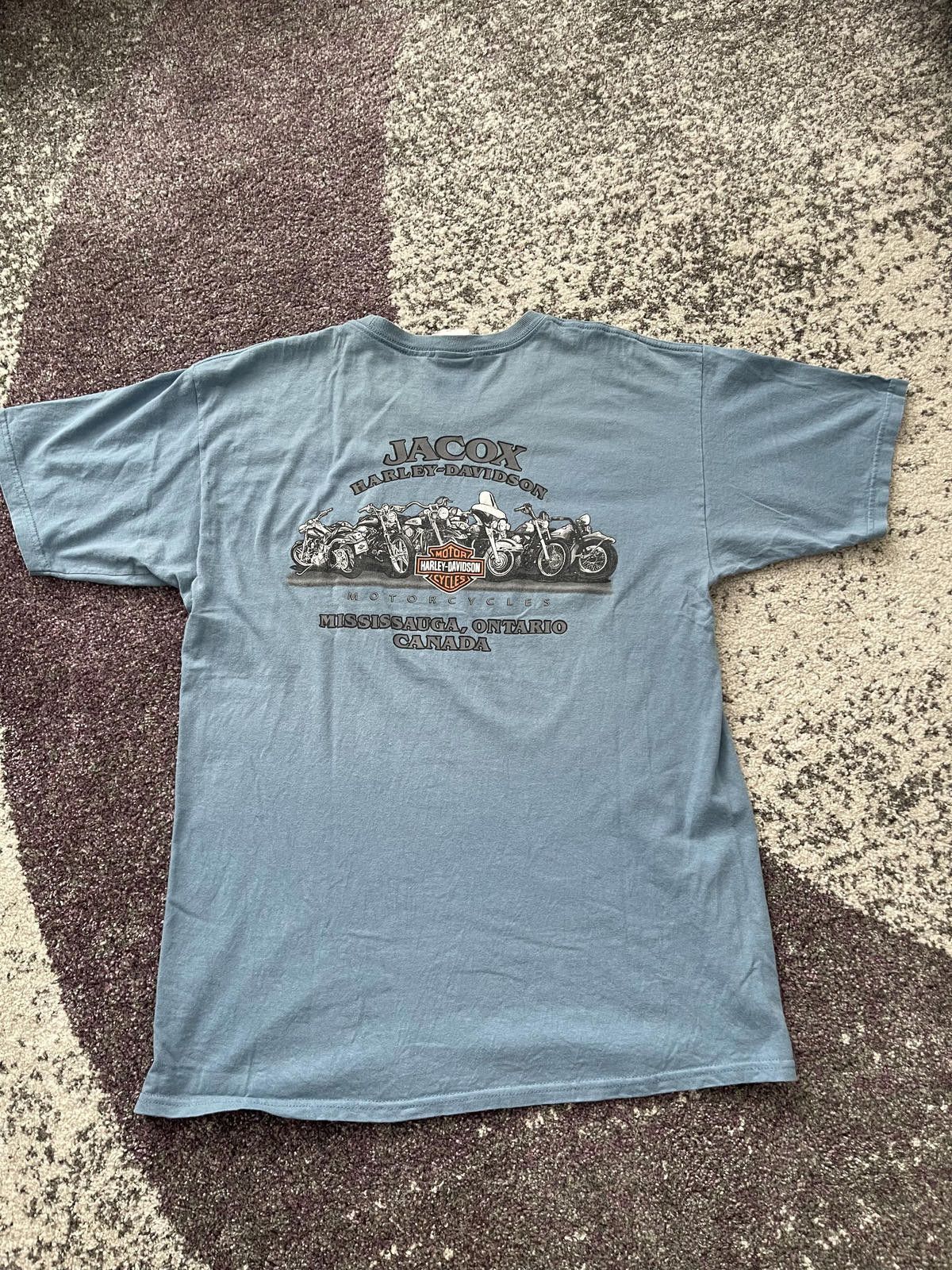 Harley Davidson Vintage Harley-Davidson Tribal Logo Tee – Steel Blue Fade Size US L / EU 52-54 / 3 - 4 Thumbnail