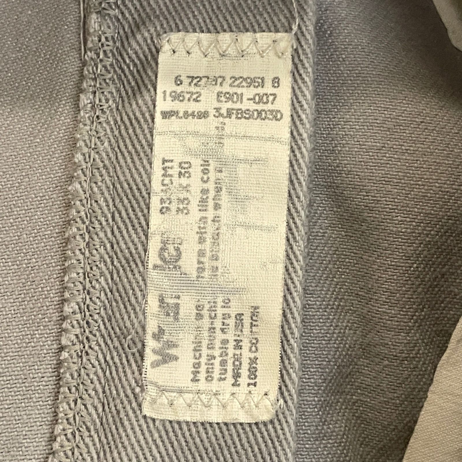 Wrangler Wrangler 33x30 USA Gray Twill Jean | Vintage Cowboy Y2K Rare Size US 33 - 4 Thumbnail