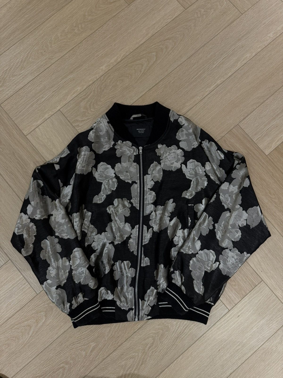 Represent Clo. REPRESENT BROCADE FLORAL BOMBER Size US L / EU 52-54 / 3 - 1 Thumbnail