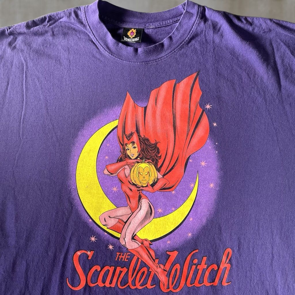 Vintage VENGEANCE Scarlet Witch Shirt Mens XXL T-Shirt Marvel Comics 2023 6 Variant Purple Design Size US XXL / EU 58 / 5 - 1 Thumbnail