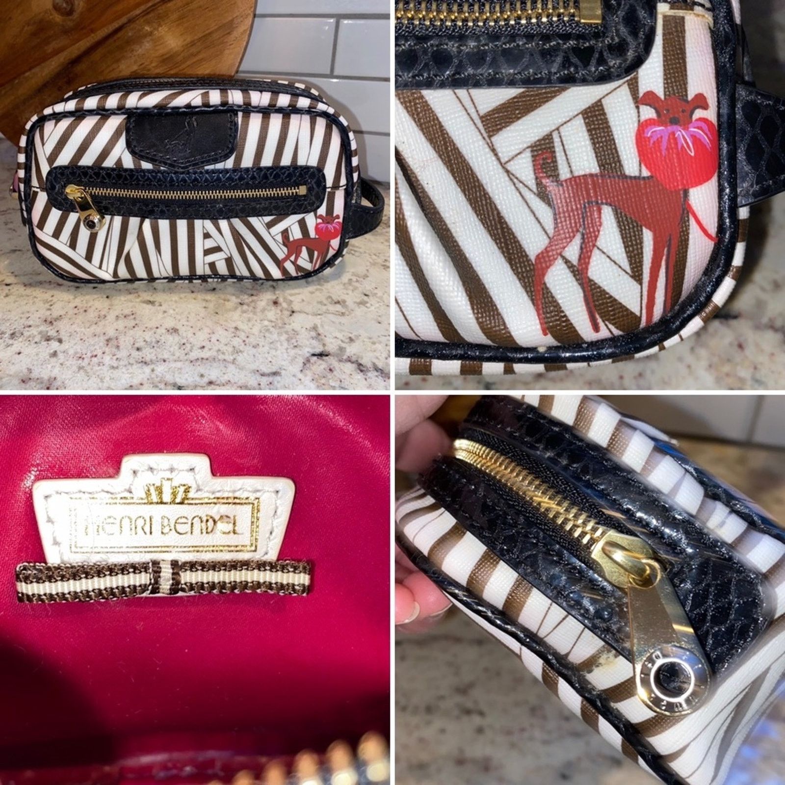 Henri Bendel cosmetic bag high quality