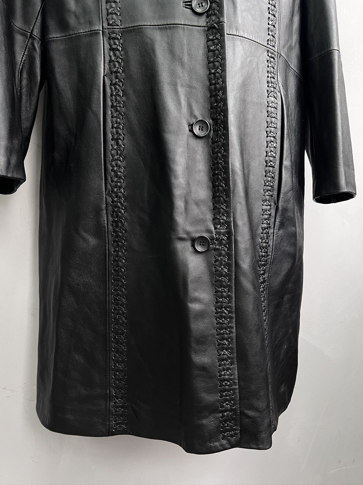 14th Addiction avant garde long leather coat blazer 14th addiction style Size US L / EU 52-54 / 3 - 5 Thumbnail