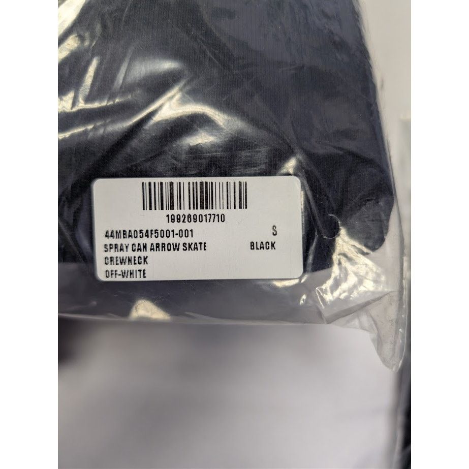 Off-White o1rshd1 Spray Can Arrow Skate Crewneck Sweater in Black Size US S / EU 44-46 / 1 - 20 Thumbnail