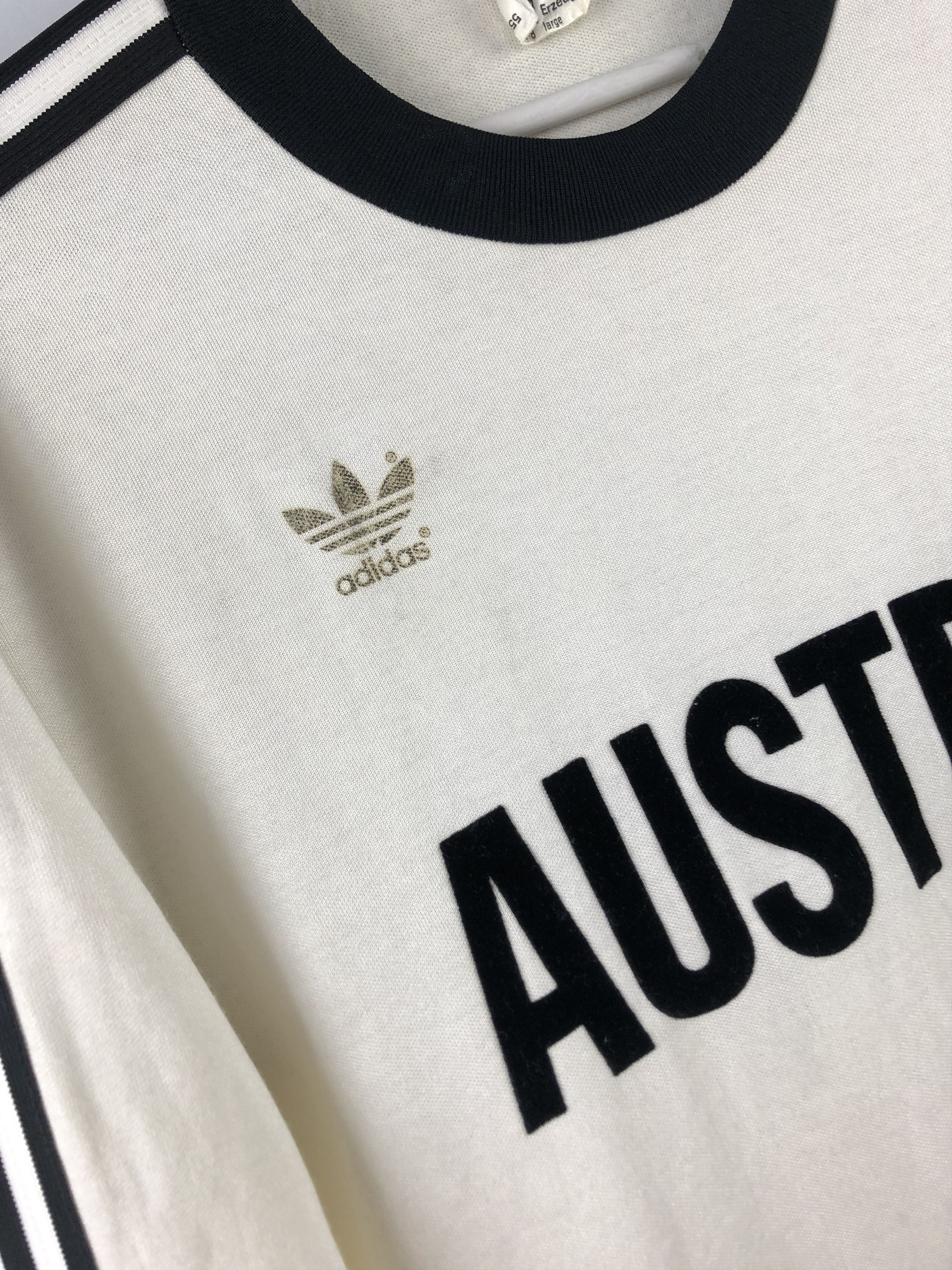 Adidas Vintage West Germany Austria Football Shirt Soccer Jersey Size US L / EU 52-54 / 3 - 6 Thumbnail