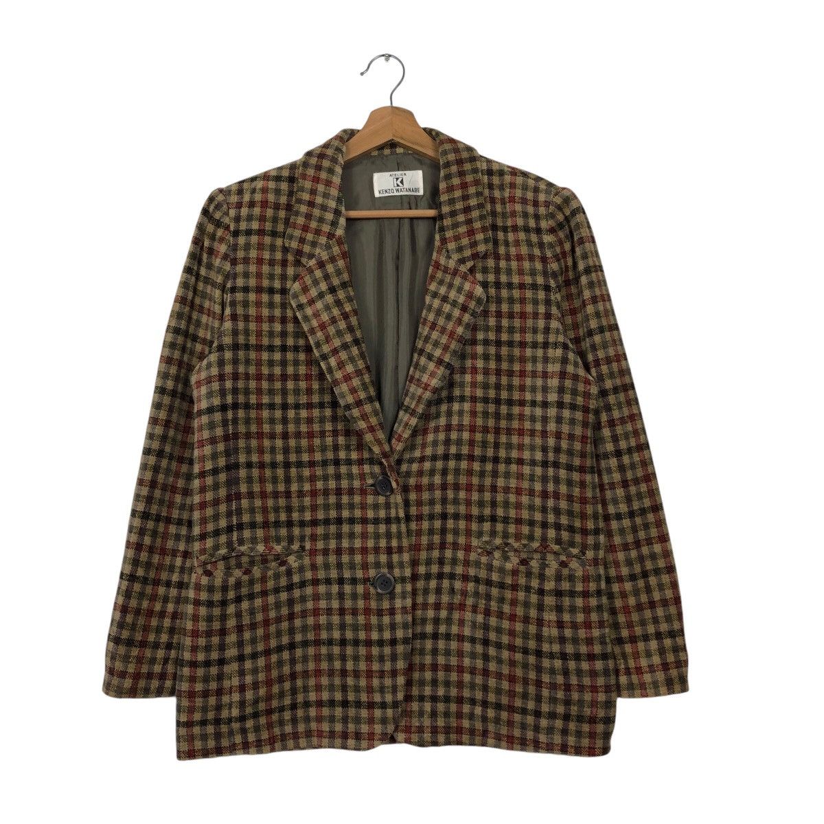 Japanese Brand 📌Vintage Chore Jacket Kenzo Watanabe Tartan Design Size US M / EU 48-50 / 2 - 2 Thumbnail