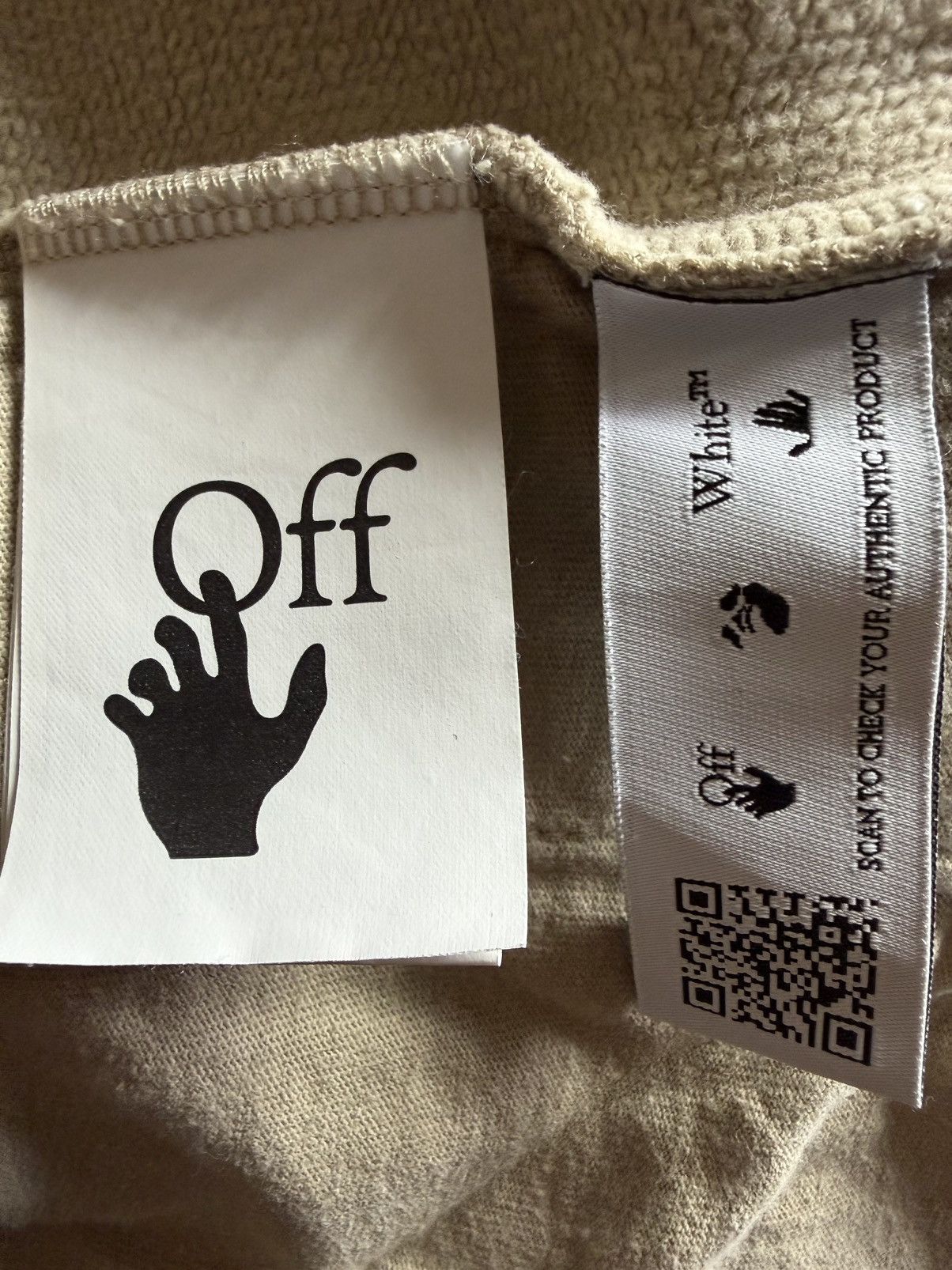 Off-White Off-White Beige Graphic Hoodie & Sweatpants Set Size US 34 / EU 50 - 6 Thumbnail
