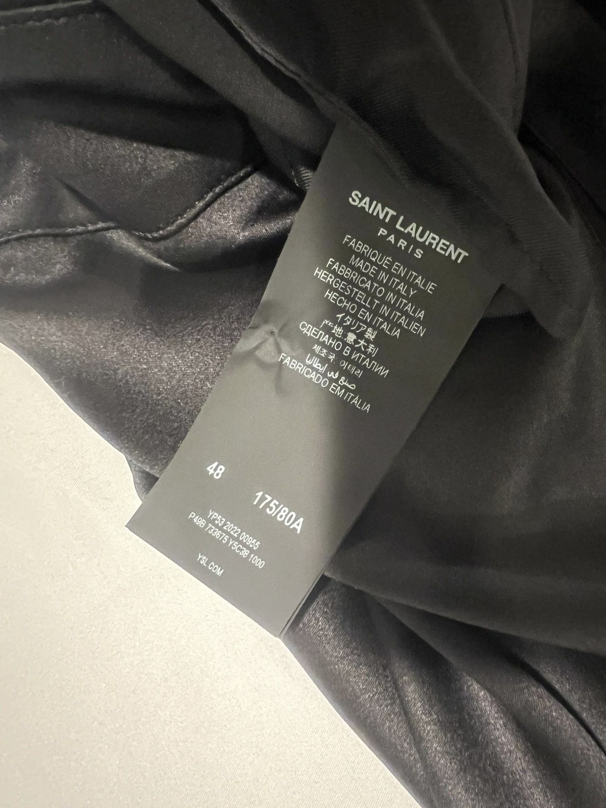 Saint Laurent Paris Saint Laurent men’s silk blend joggers. 48/32.M. $1350 Size US 32 / EU 48 - 5 Thumbnail