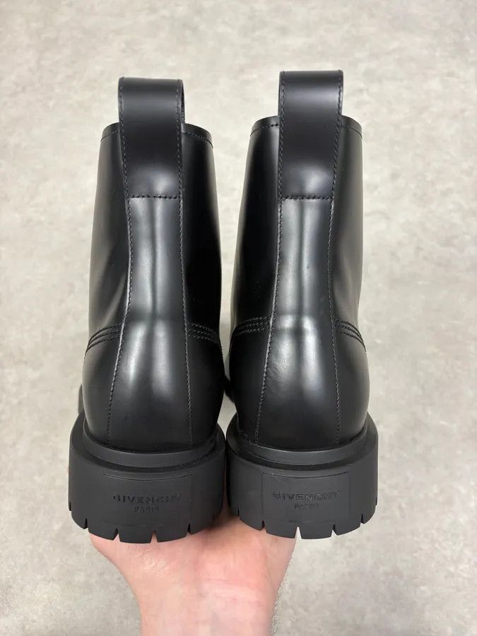 Givenchy AW2023 Givenchy Black Leather Combat Boots by Matthew Williams Size US 12 / EU 45 - 9 Thumbnail