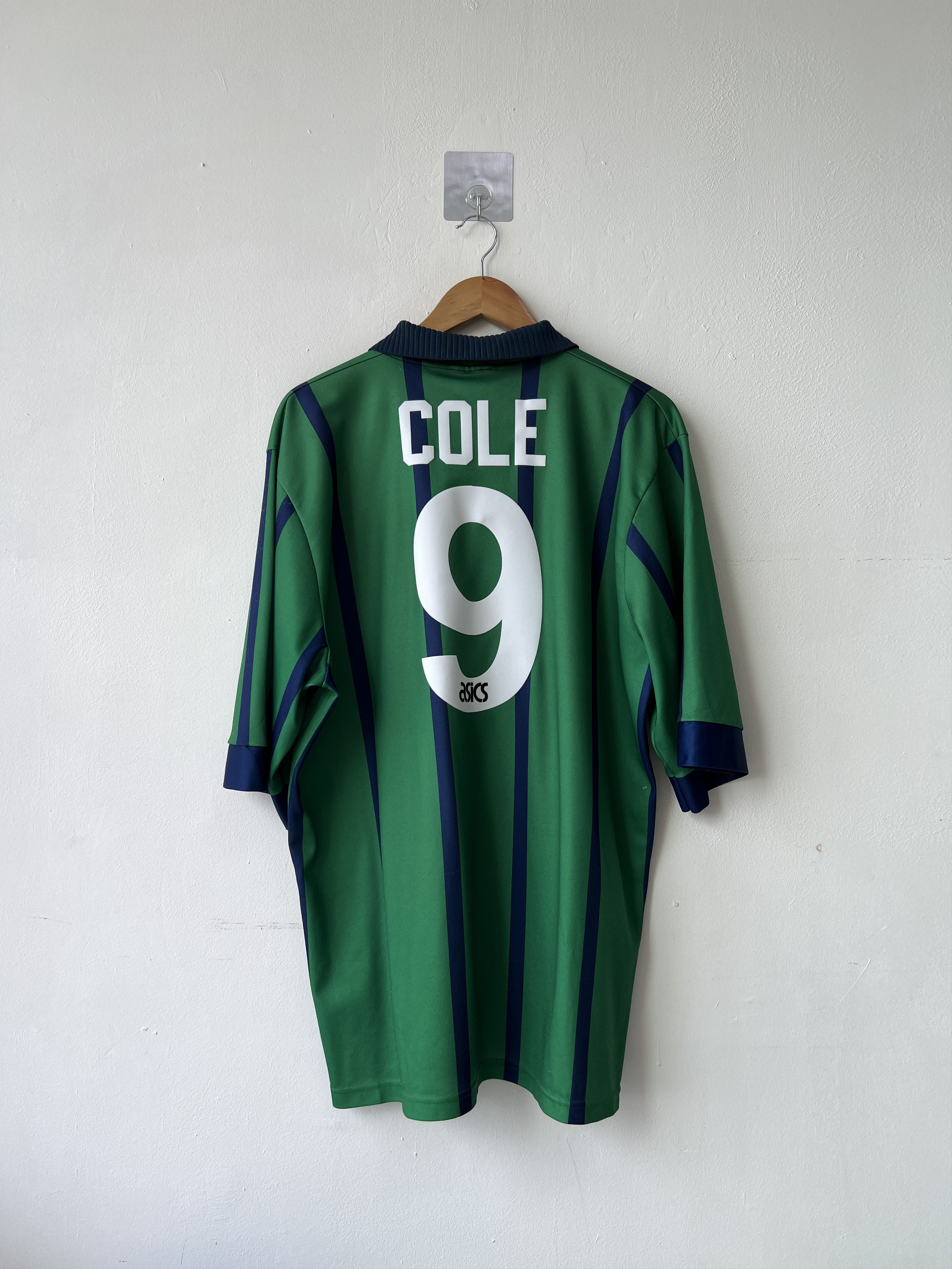 Asics (XL) Newcastle 1994-95 Third Kit Cole #9 Size US XL / EU 56 / 4 - 1 Thumbnail