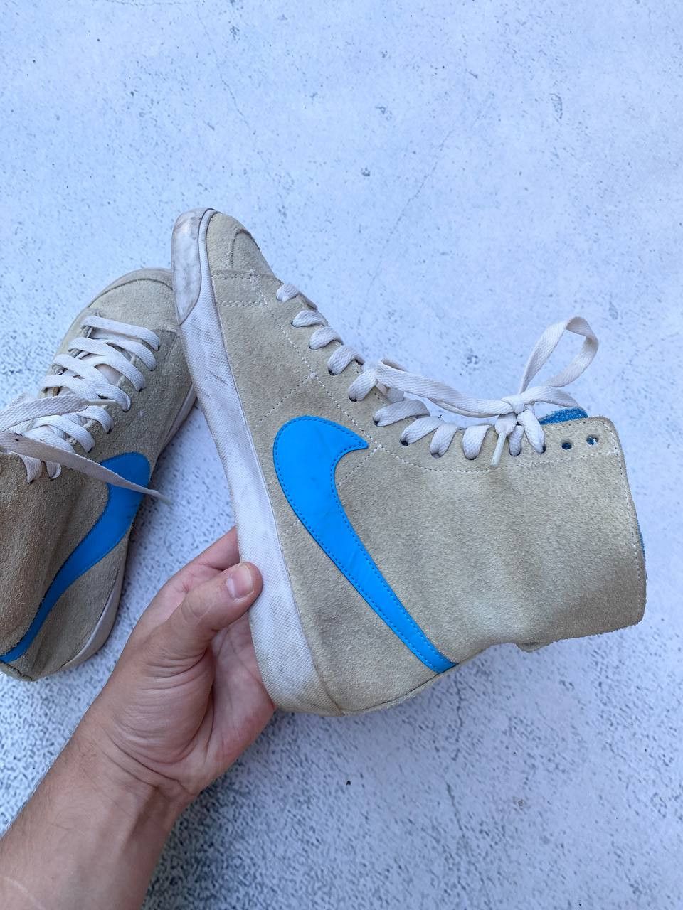 Nike Nike Vintage Faded Beige Distressed Sneakers Size US 7 / IT 37 - 12 Thumbnail
