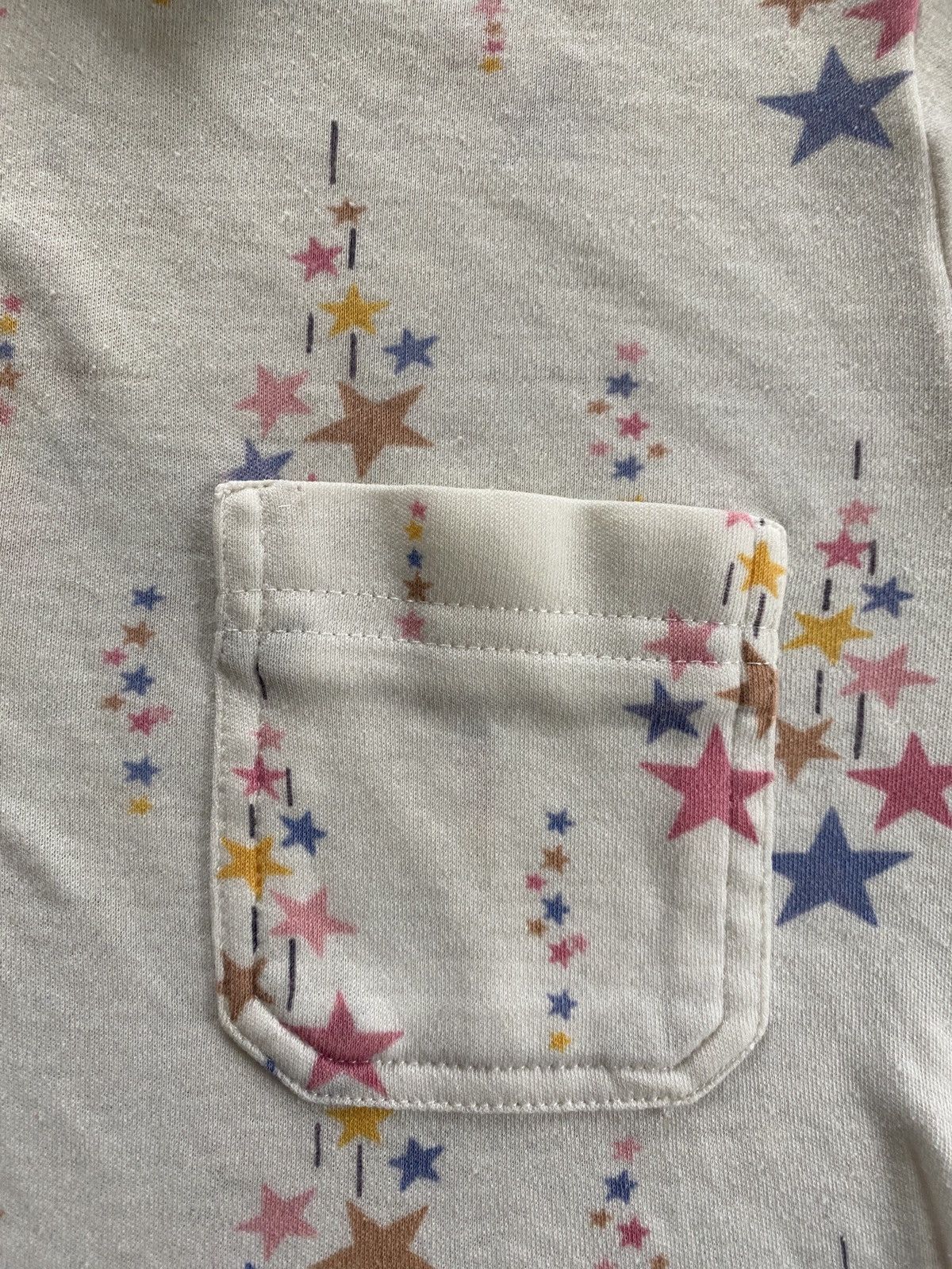 Retrofit Vintage 70’s Sears Stars All Over Short Sleeve Pocket Polo Size US S / EU 44-46 / 1 - 4 Thumbnail