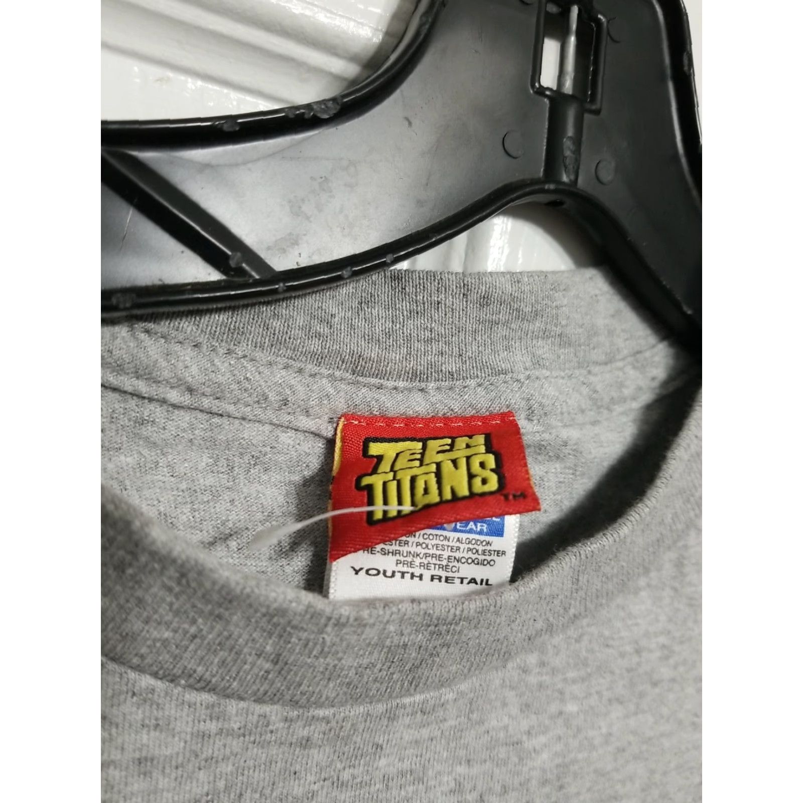 Vintage VINTAGE Teen Titans Go Superheroes T-shirt Kid's XL Gray Short Sleeve Round Neck Men Size XL Shirt Mens 90s Distressed Hole Stain Size US XL / EU 56 / 4 - 2 Thumbnail
