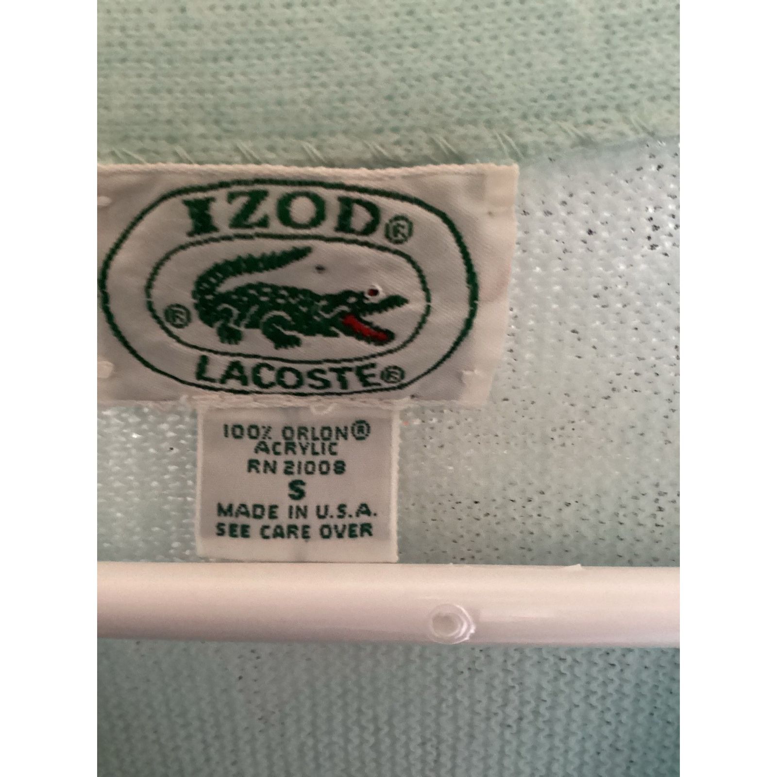 Lacoste Izod Lacoste Vintage Cardigan Sweater S Blue Made in USA Size US S / EU 44-46 / 1 - 6 Thumbnail
