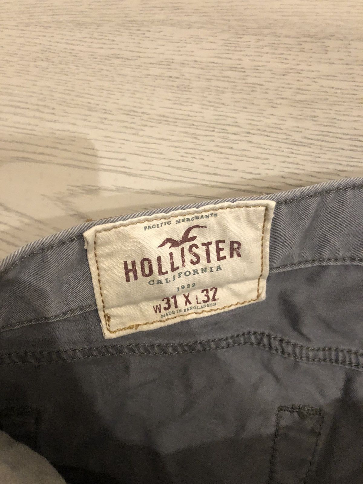 Hollister Hollister Mens Gray Grey Khaki Pants Slim Fit Size 31 X 32 Size US 31 - 6 Thumbnail