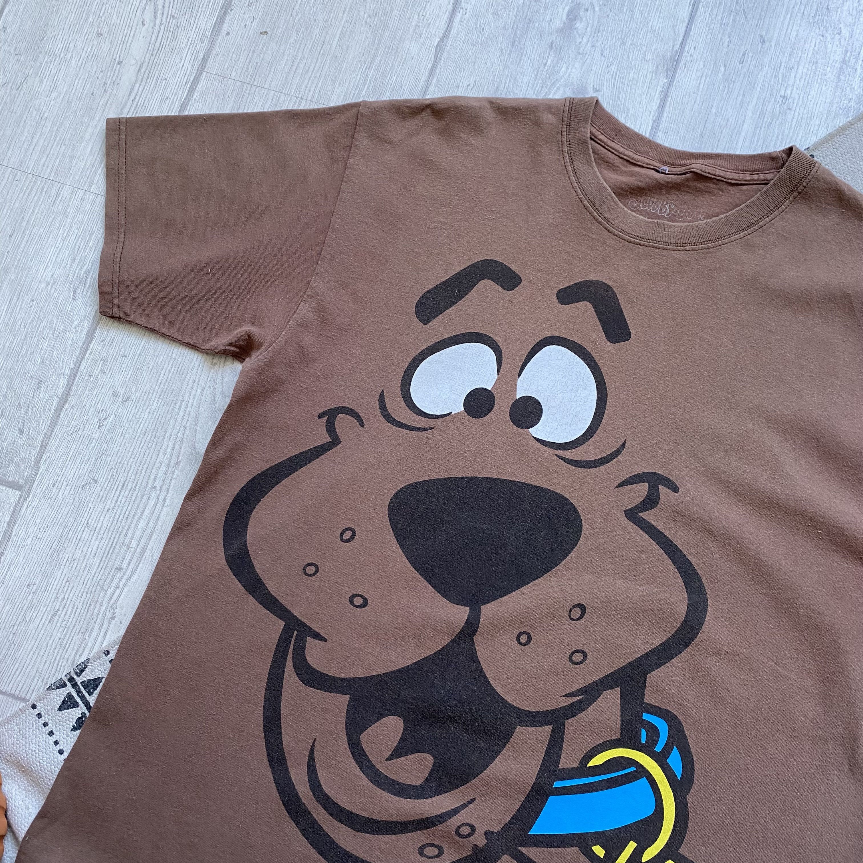 Cartoon Network Vintage Faded Scooby Doo tee overprint Movie TV shov Size US M / EU 48-50 / 2 - 5 Thumbnail