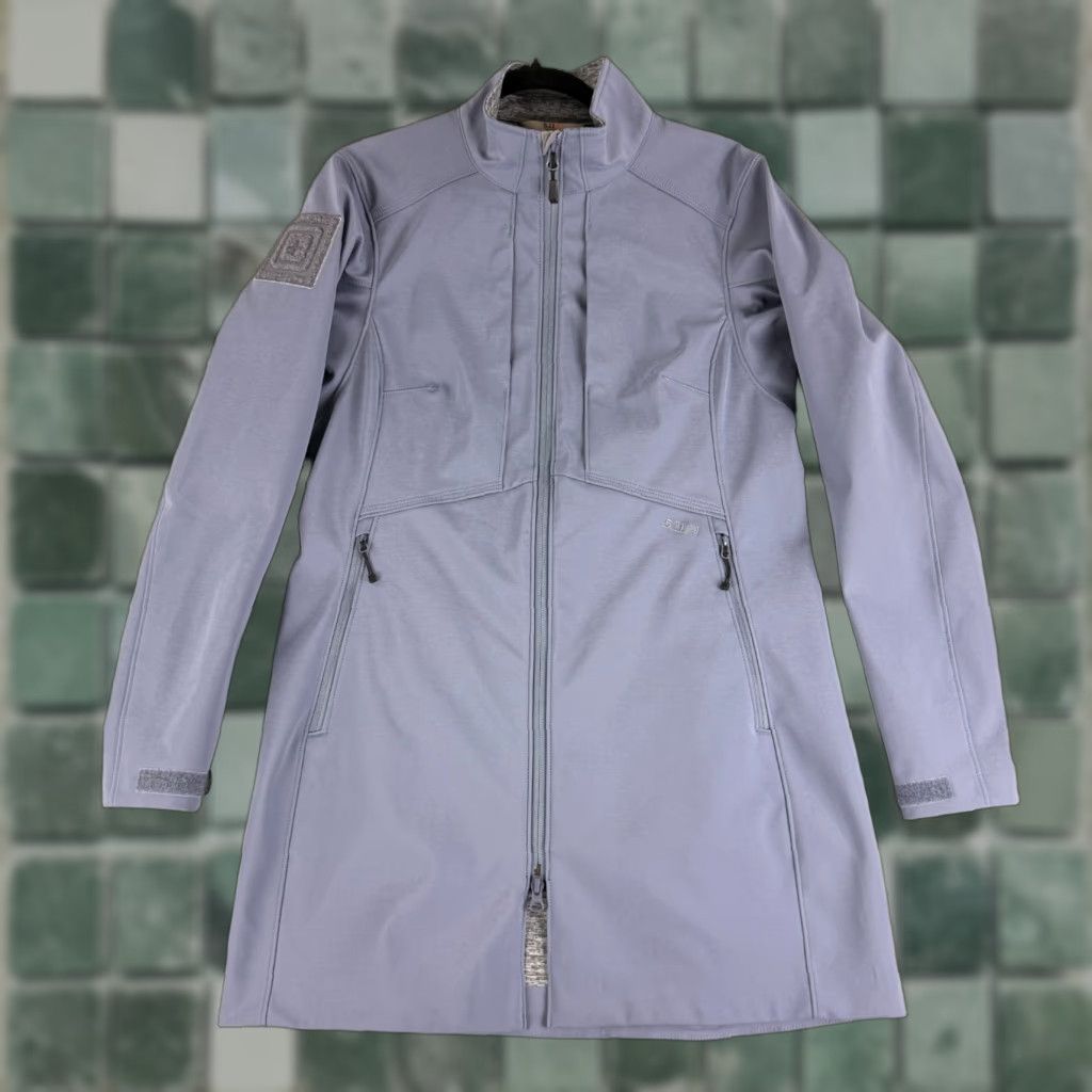 Vintage 5.11 Tactical Atlas Jacket Womens Medium Blue Full Zip Long Sleeve Softshell Jacket Size M / US 6-8 / IT 42-44 - 1 Thumbnail