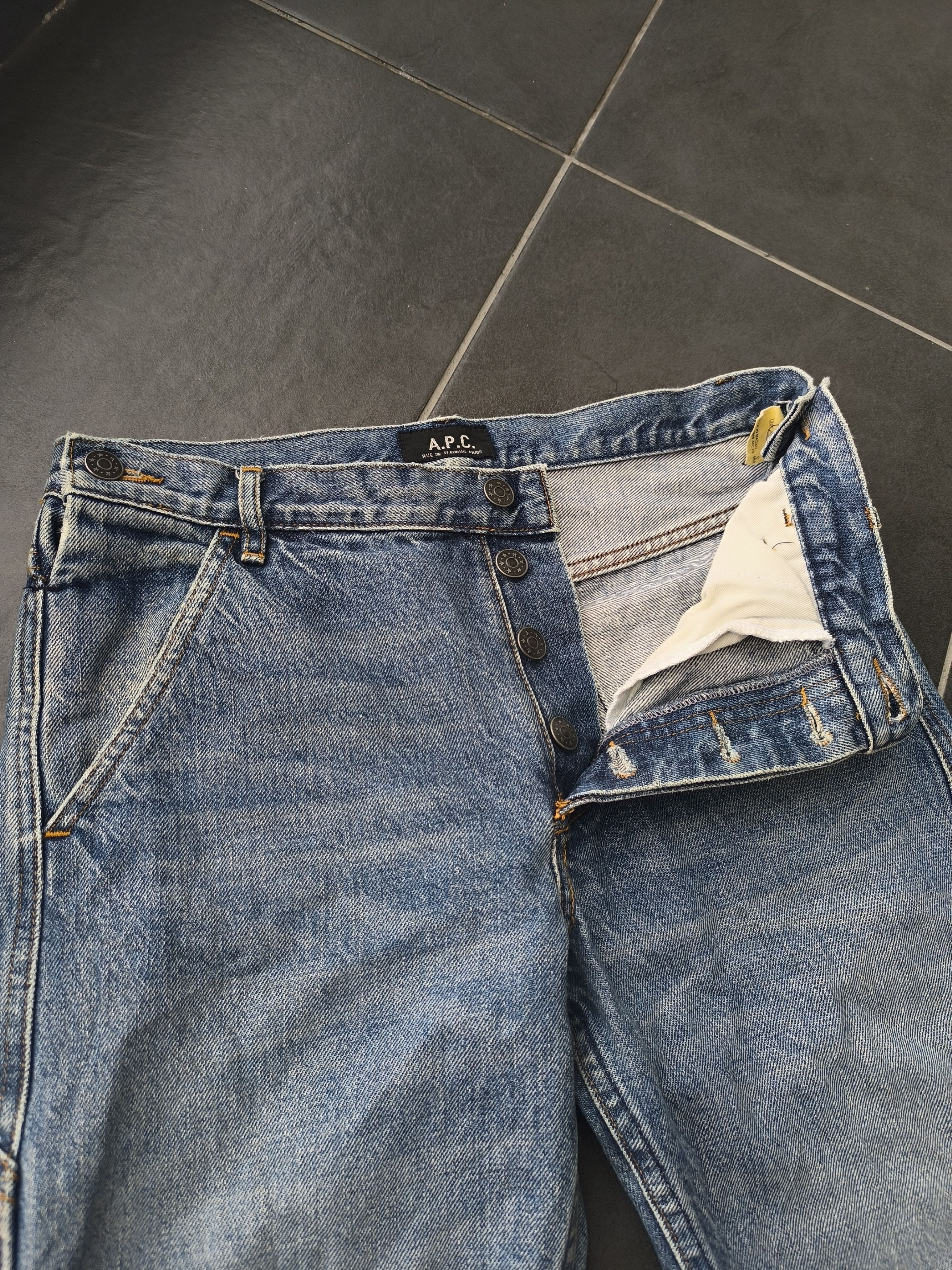 A.P.C. × Japanese Brand RARE APC CARPENTER JEANS Size US 30 / EU 46 - 6 Thumbnail