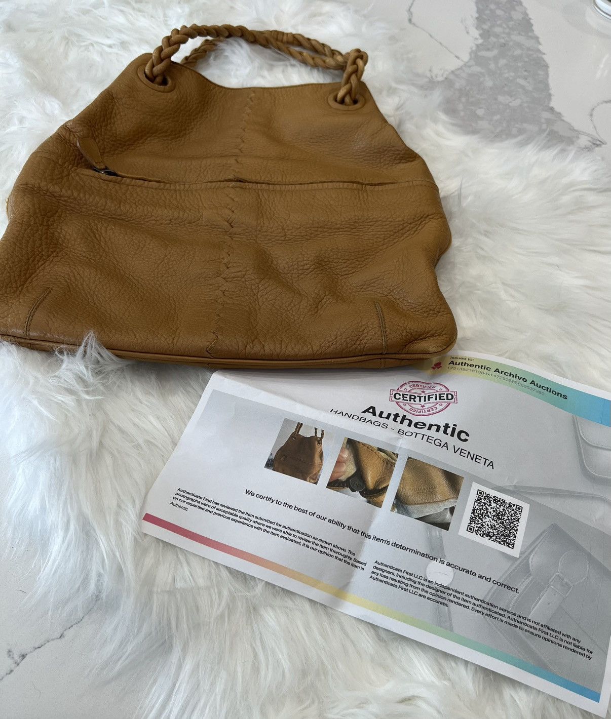 Bottega Veneta Vintage Bottega Veneta Cervo Hobo Bag – Camel Leather Size ONE SIZE - 15 Thumbnail