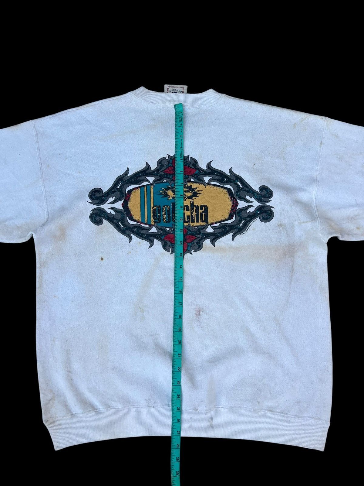 Gotcha Ageing Dirty Stains Vintage 90s Gotcha Sweatshirt Size US L / EU 52-54 / 3 - 14 Thumbnail