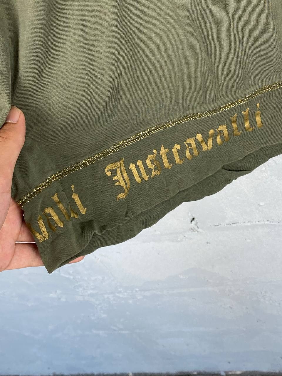 Just Cavalli × Roberto Cavalli Just Cavalli Vintage Logo Printed T-Shirt Size M / US 6-8 / IT 42-44 - 7 Thumbnail