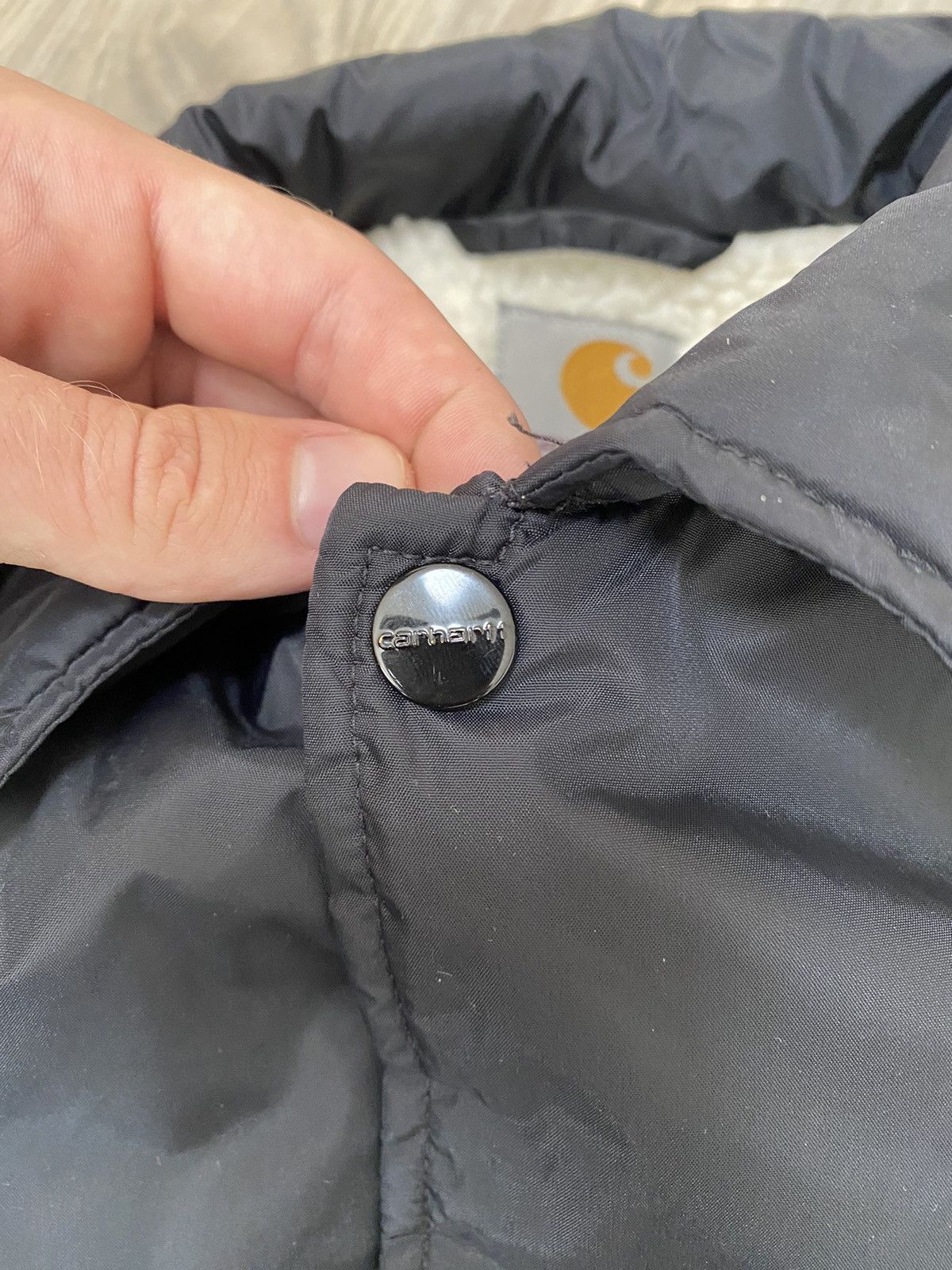 Carhartt Carhartt State Pile Nylon Black Jacket Men's Size S Size US S / EU 44-46 / 1 - 7 Thumbnail