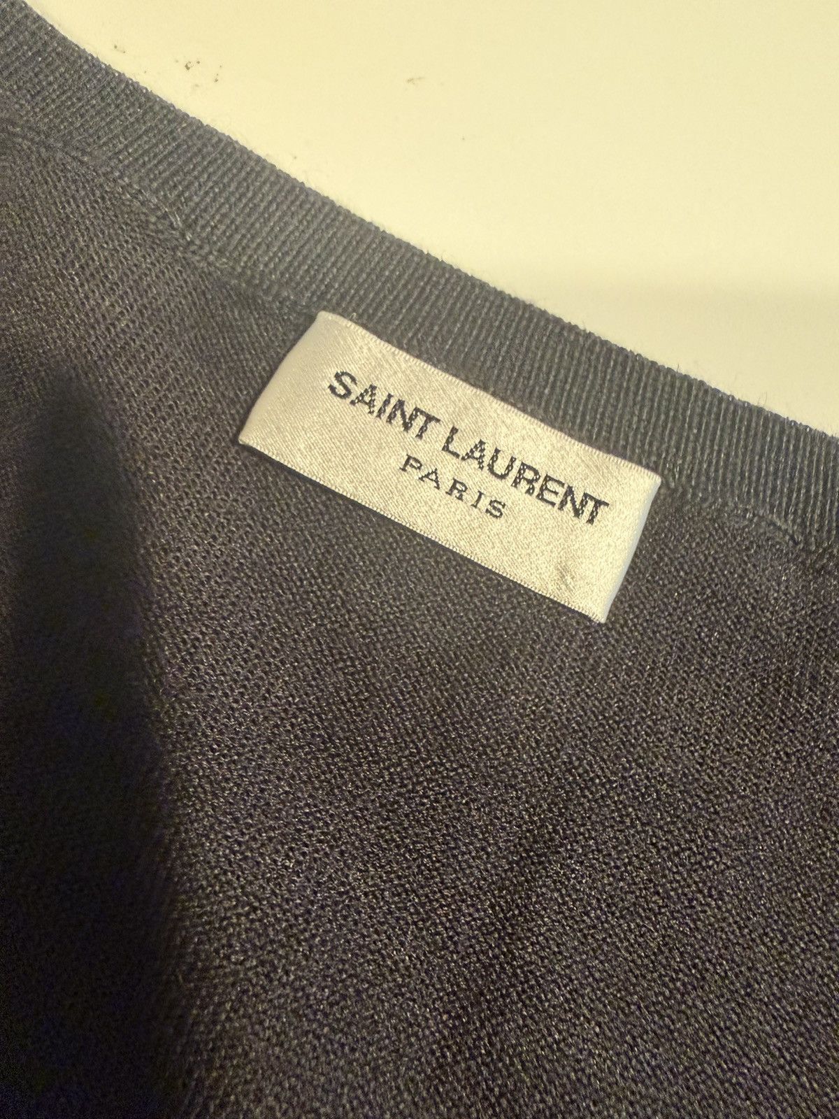 Saint Laurent Paris Saint laurent wool silk cashmere t shirt. XL. $1290 Size US XL / EU 56 / 4 - 9 Thumbnail