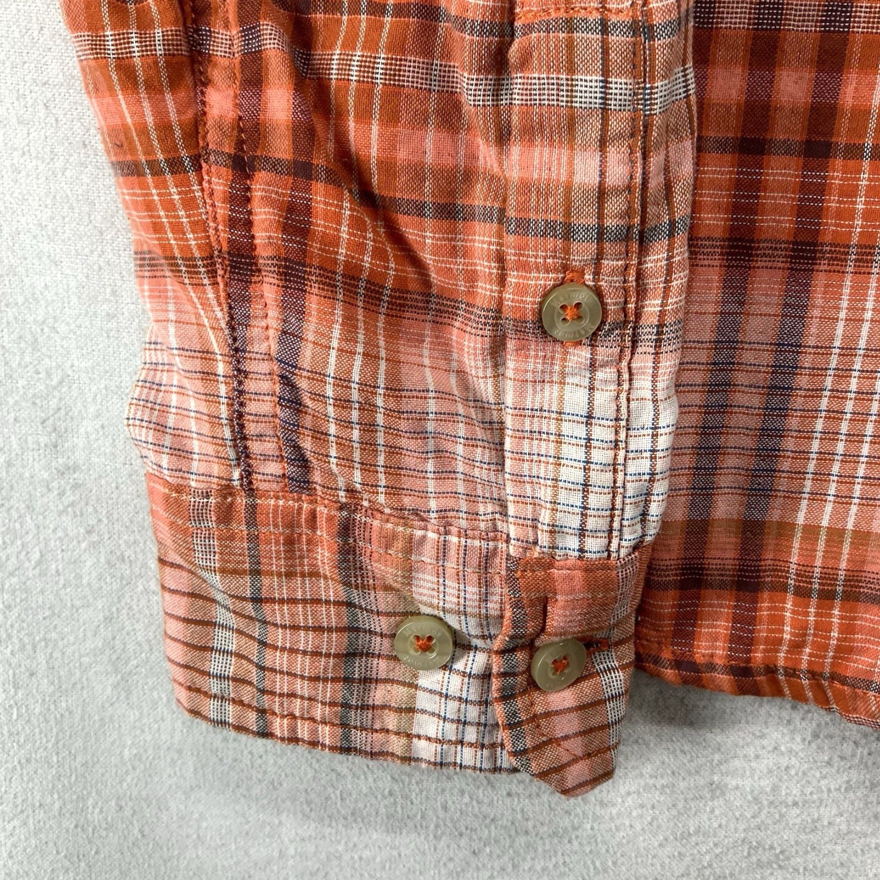 Marmot Marmot Top Women's L Orange Plaid Long Sleeve Outdoors Casual Size L / US 10 / IT 46 - 6 Thumbnail