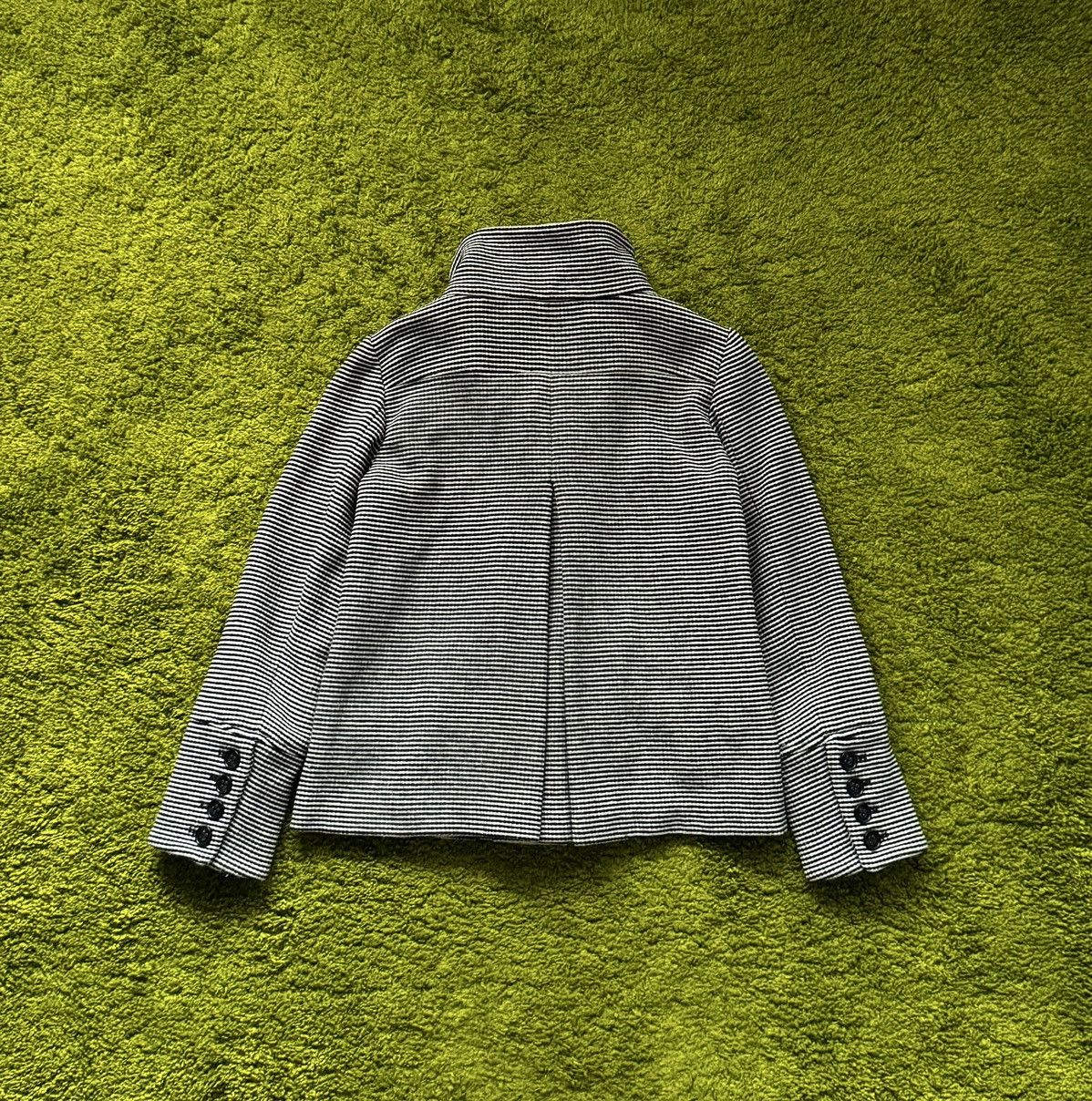 Designer × Max Mara × Weekend Max Mara Max Mara Weekend striped wool coat jacket Size L / US 10 / IT 46 - 3 Thumbnail